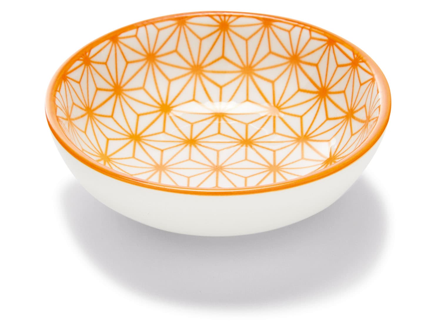 ERNESTO® Misky/Misky na omáčku/Porcelánové lyžičky (miska na omáčku/biela/oranžová)
