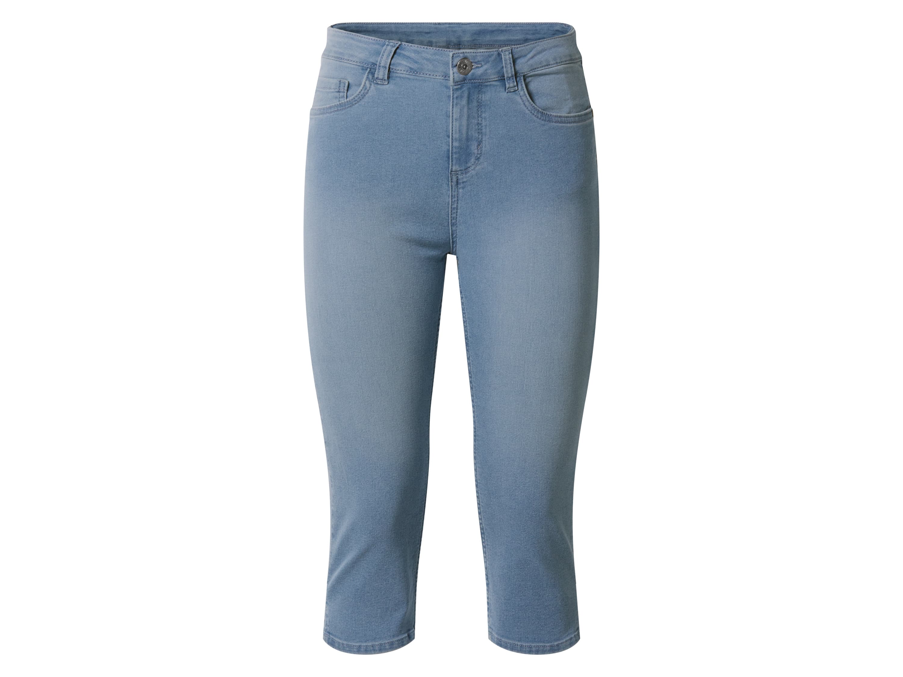 esmara® Dámske capri rifle (bledomodrá, 42)