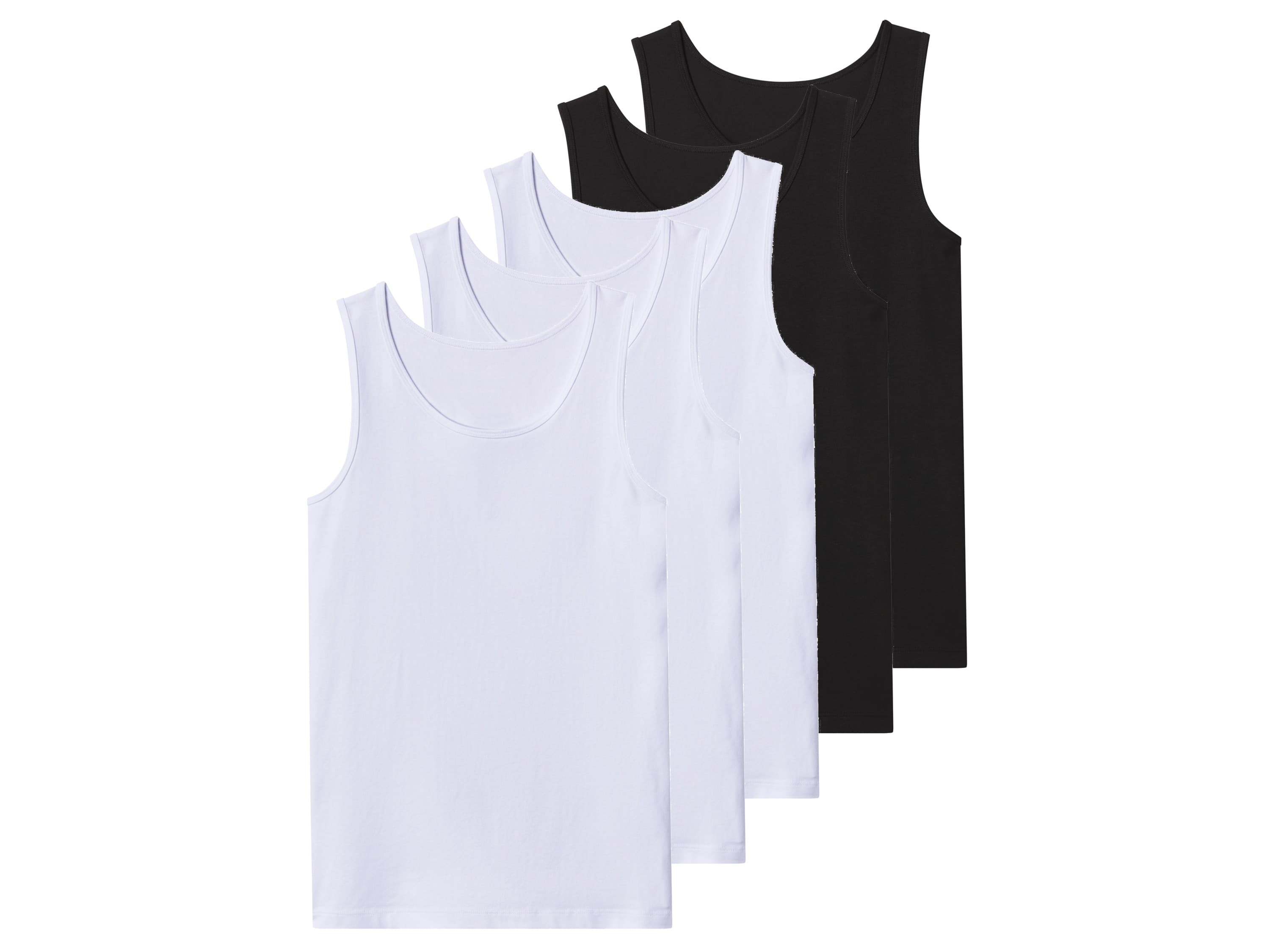 esmara® Dievčenské tielko, 5 kusov (čierna/biela, 146/152) 1