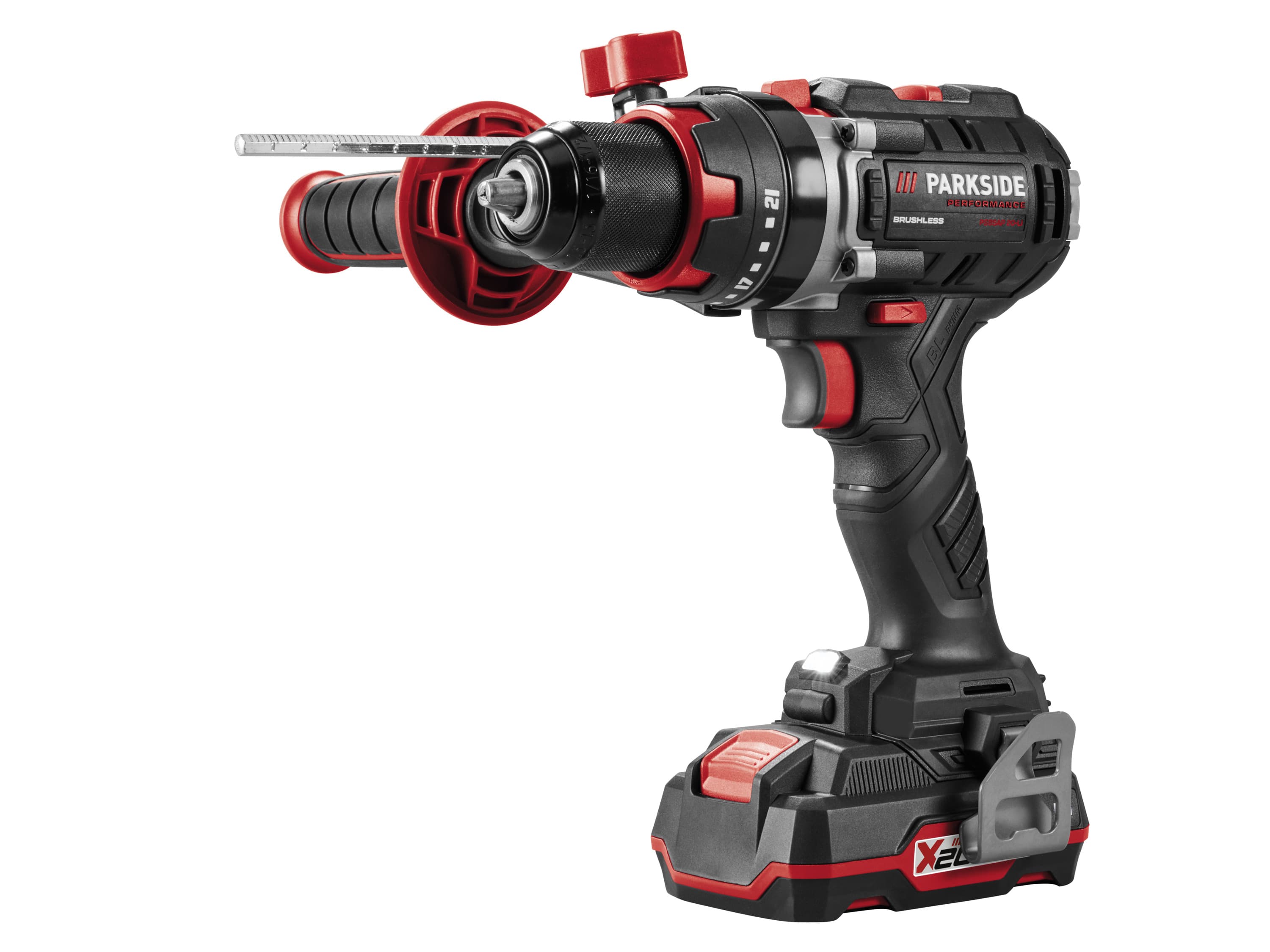 PARKSIDE PERFORMANCE® Aku príklepový vŕtací skrutkovač s príslušenstvom PSBSAP 20-Li D4 1