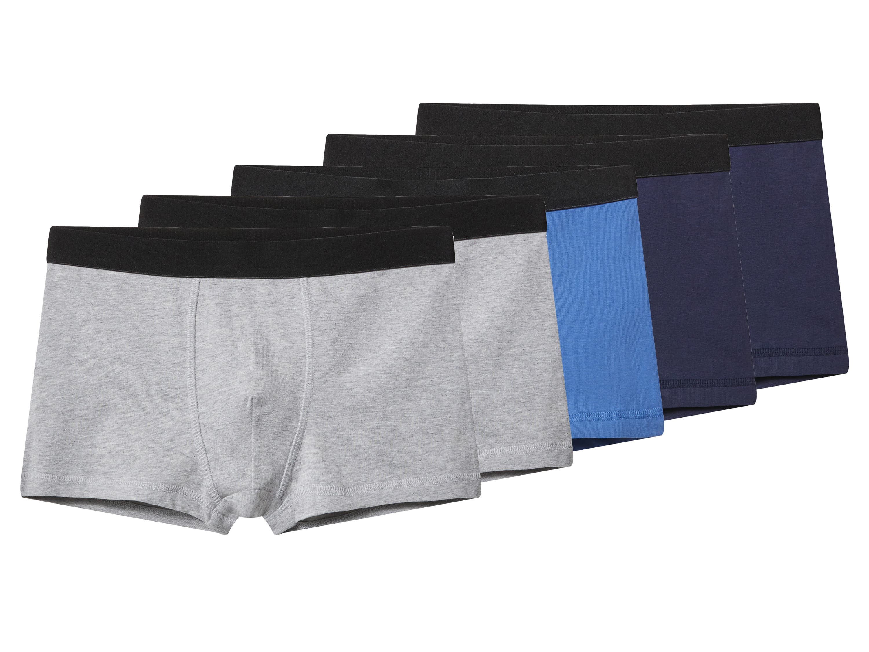 esmara® Chlapčenské boxerky, 5 kusov (navy modrá/modrá/sivá, 146/152)