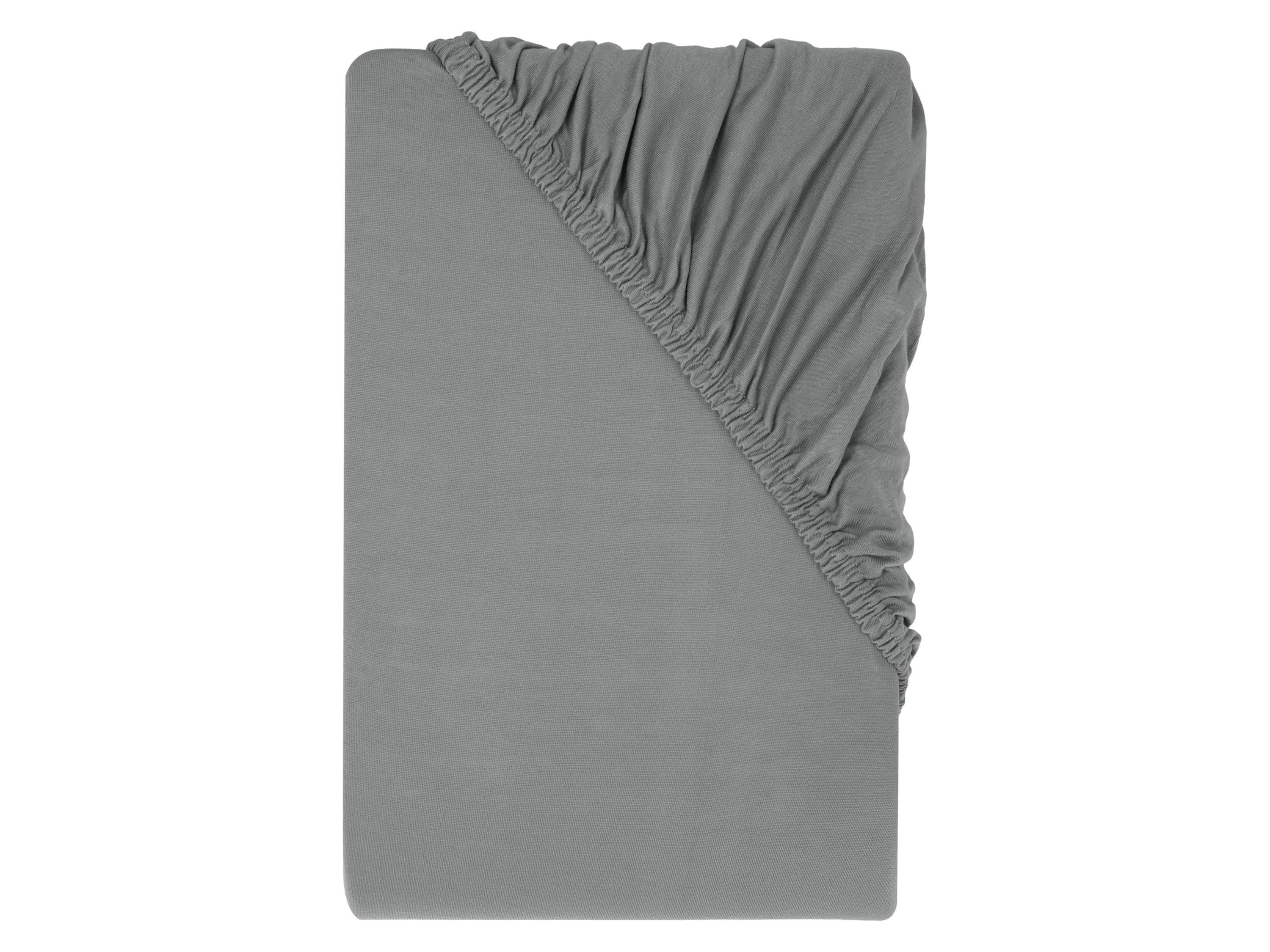 LIVARNO® Napínacia džersejová plachta, 180 – 200 x 200 cm (sivá) 1