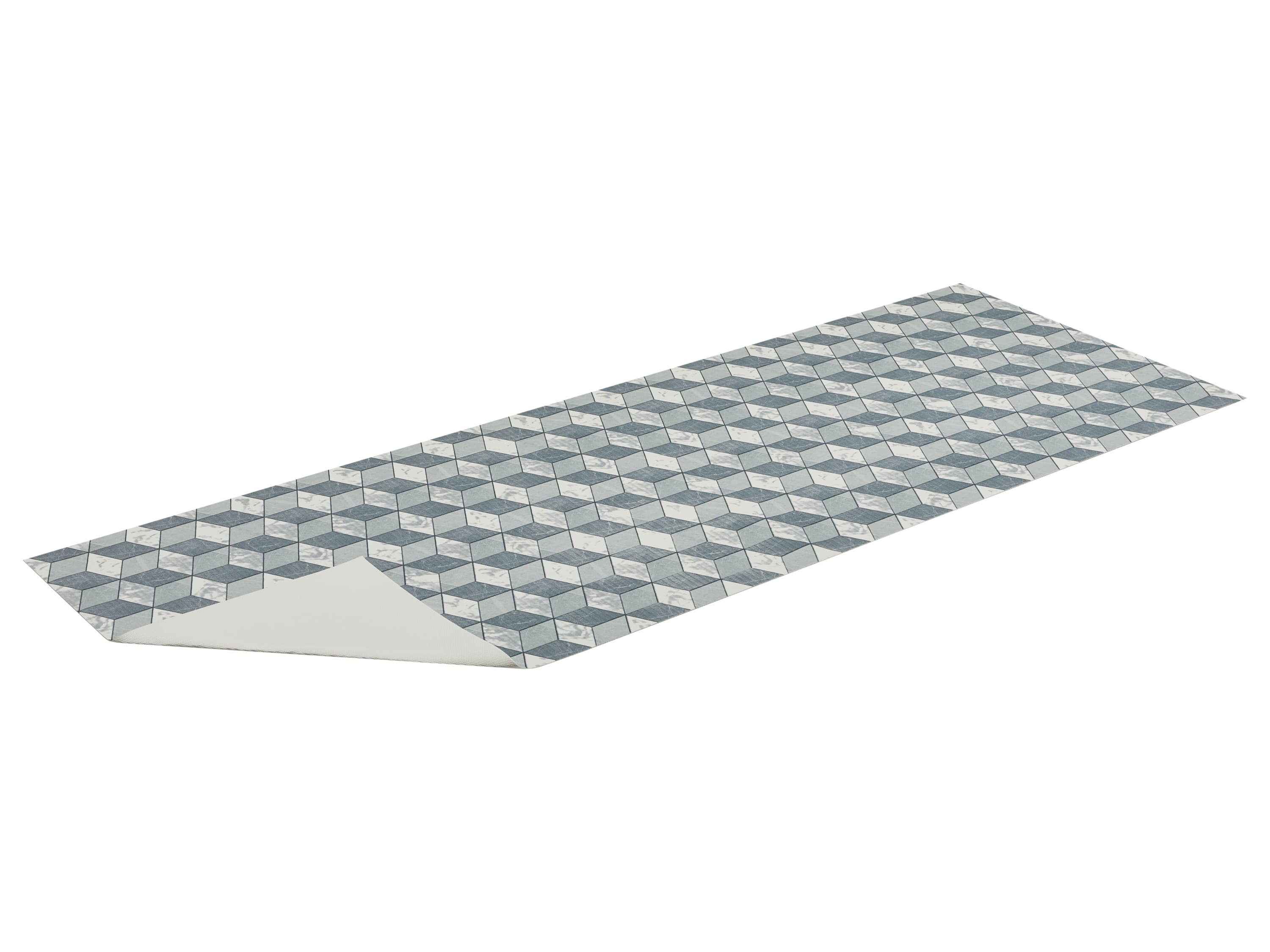 LIVARNO® Koberec do kuchyne, 65 x 180 cm (3D Marble Cube, Poppy Seed) 1
