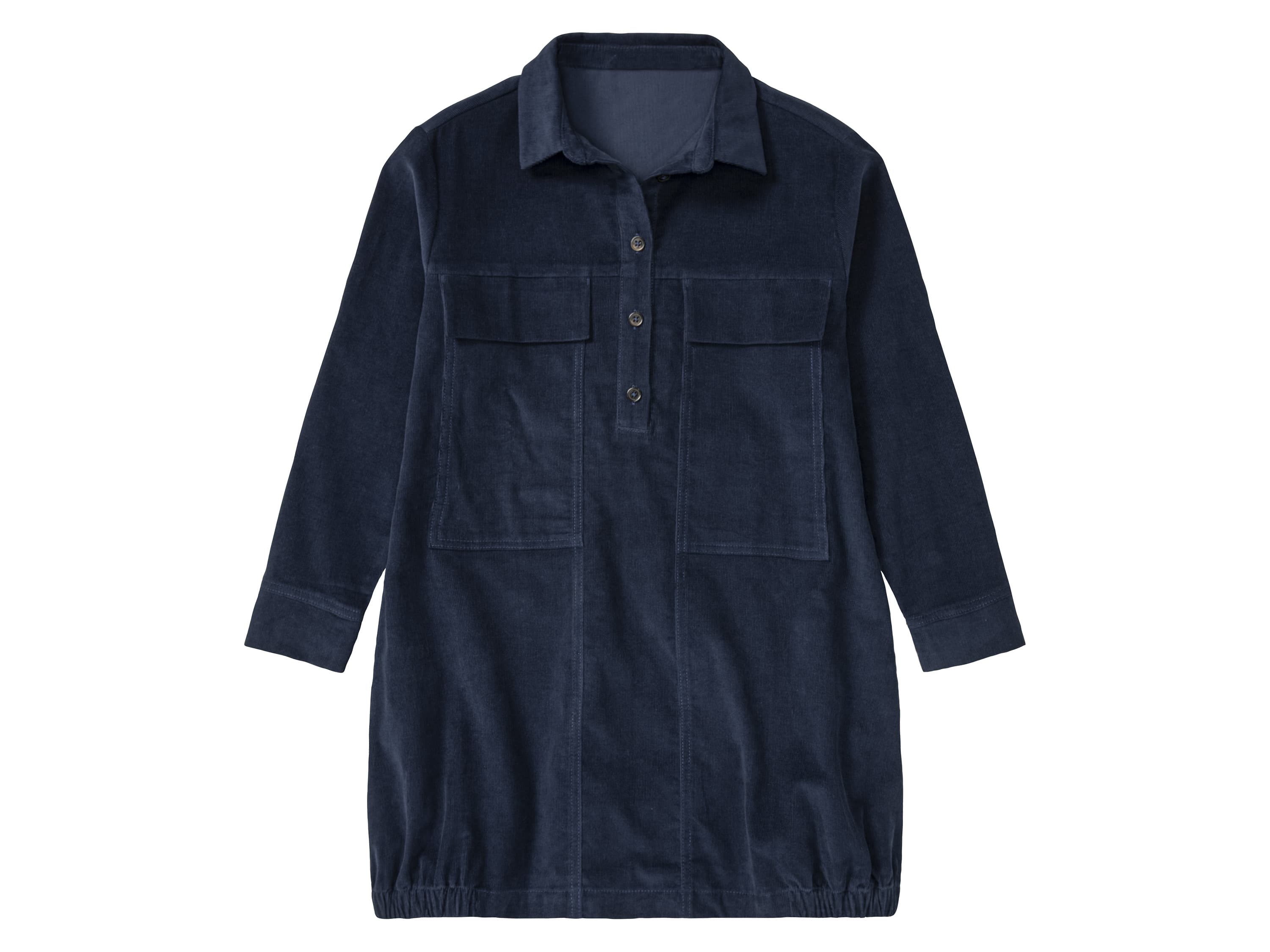 pepperts!® Dievčenské menčestrové šaty (navy modrá, 146) 1