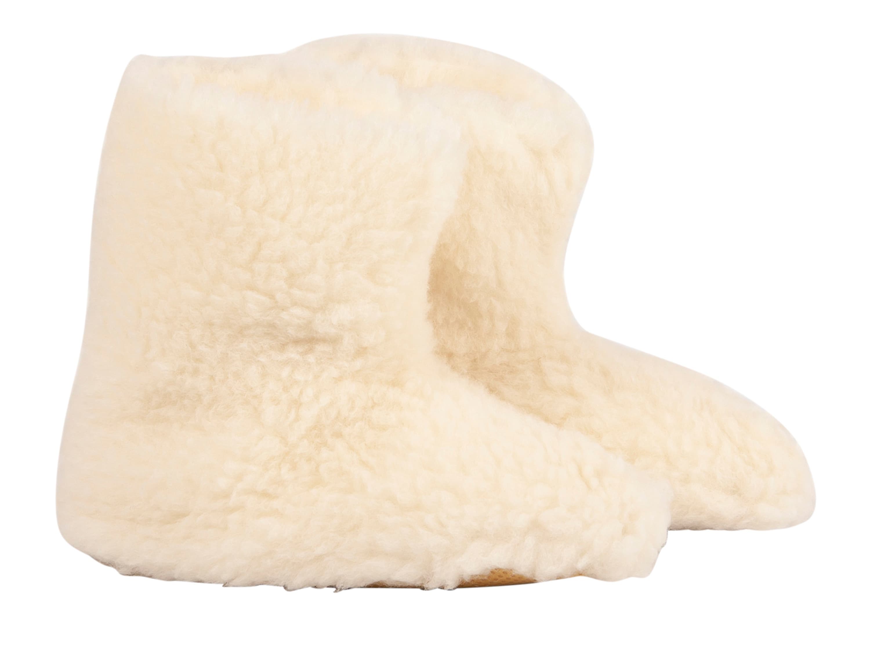 TXL Comfort Dámske/Pánske papuče zo strižnej vlny (biela, 36/38)