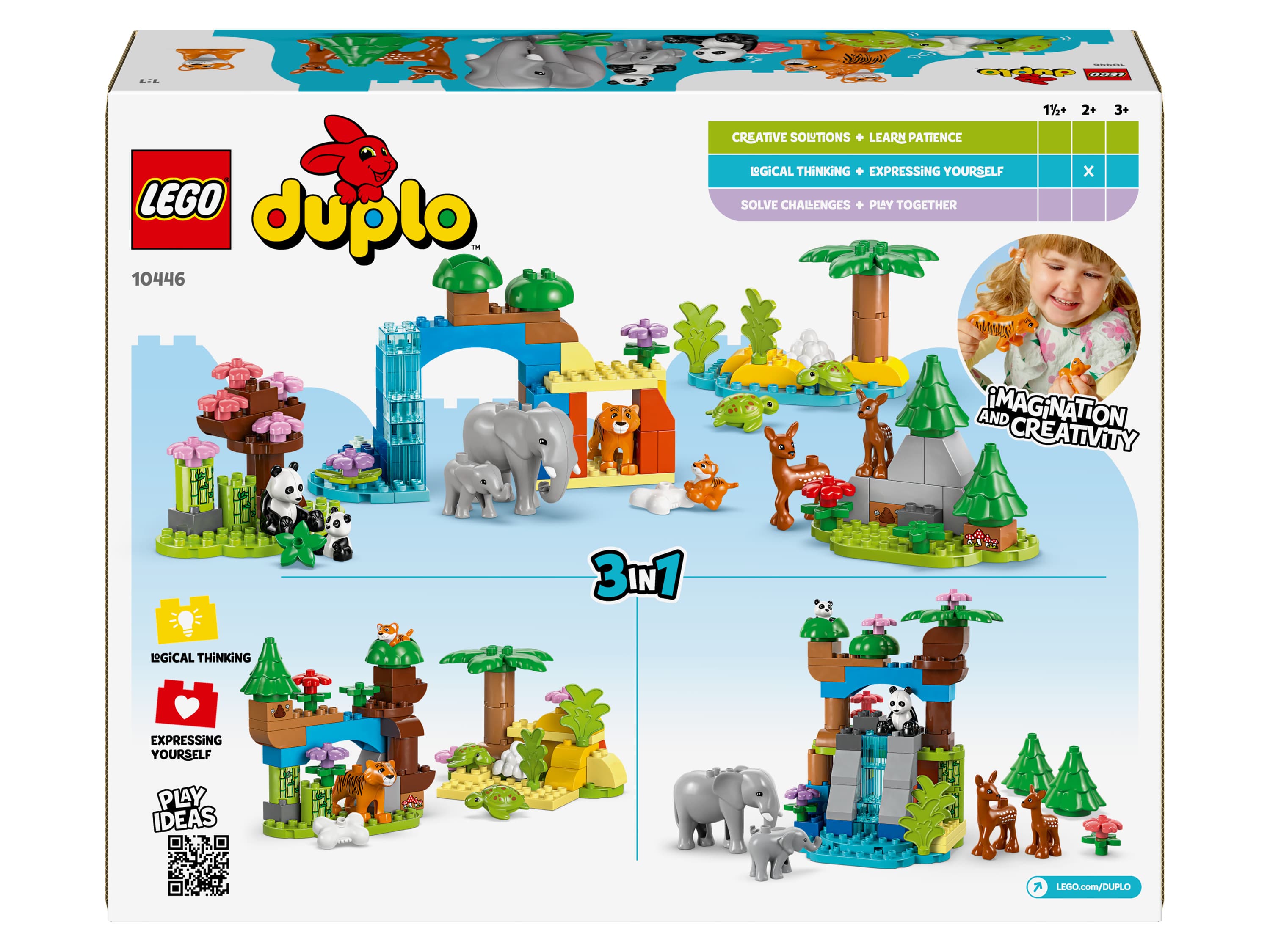 LEGO® DUPLO® 10446 Rodinky divokých zvierat 3 v 1 1