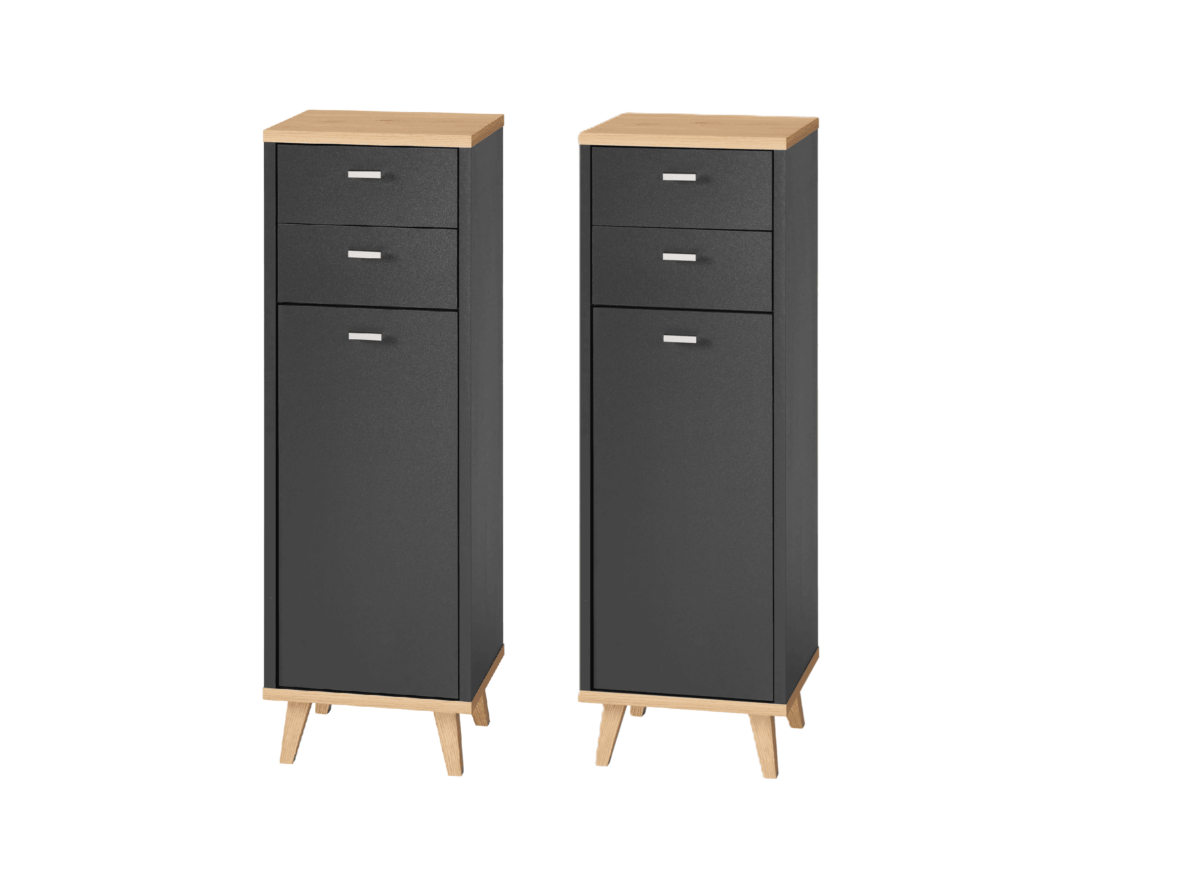LIVARNO® Kúpeľňová skrinka Corfu, 2 kusy