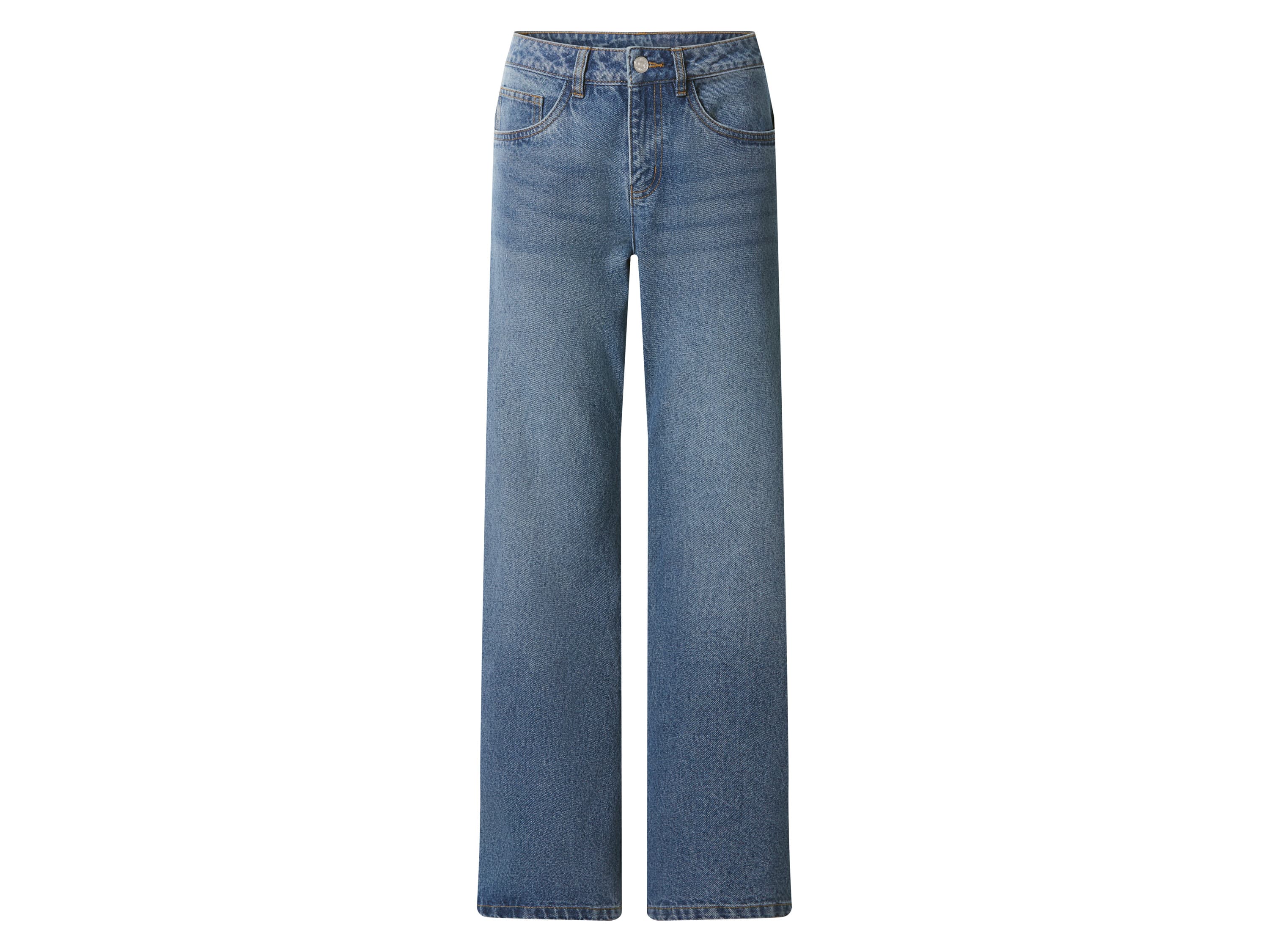 esmara® Dámske rifle Wide Leg (modrá, 34)