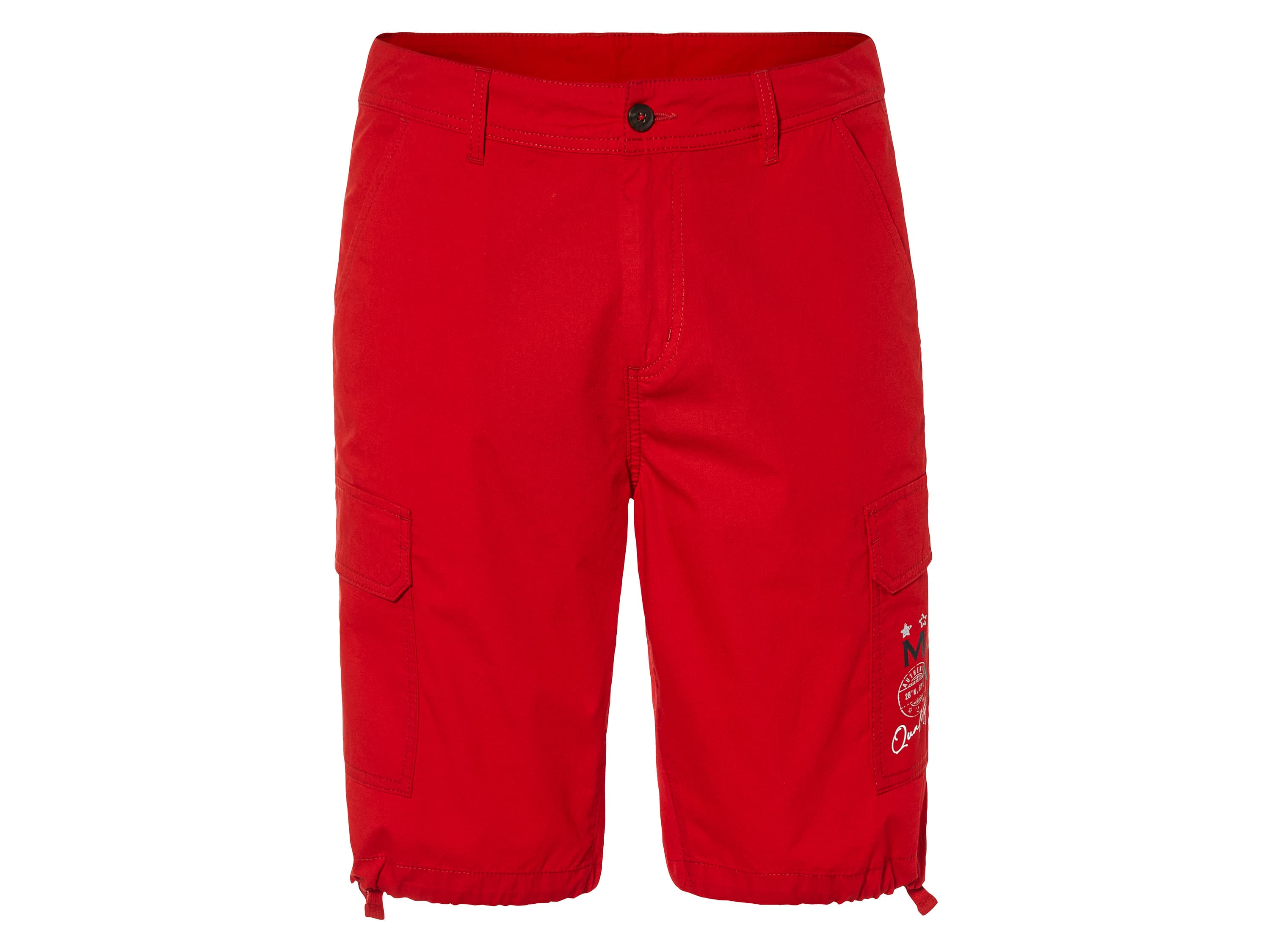 LIVERGY® Pánske cargo bermudy (48, červená)