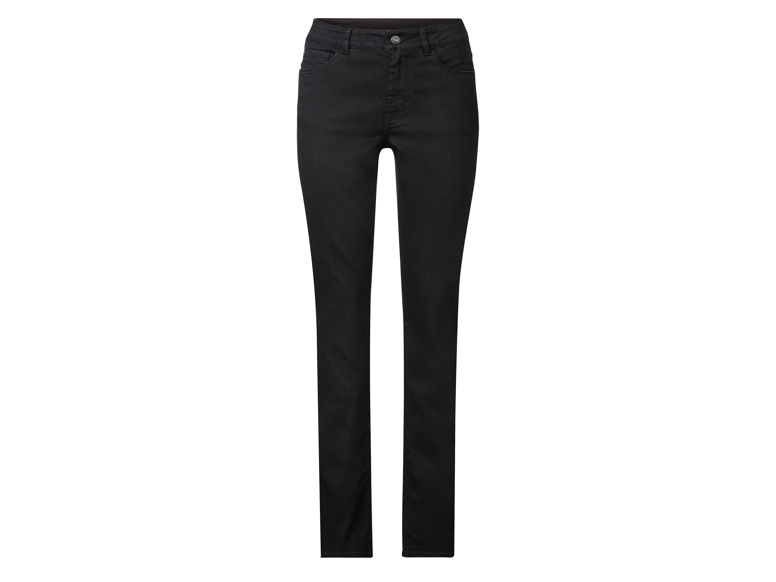 esmara® Dámske rifle „Slim Fit" (normálna dĺžka, 34, čierna) 1
