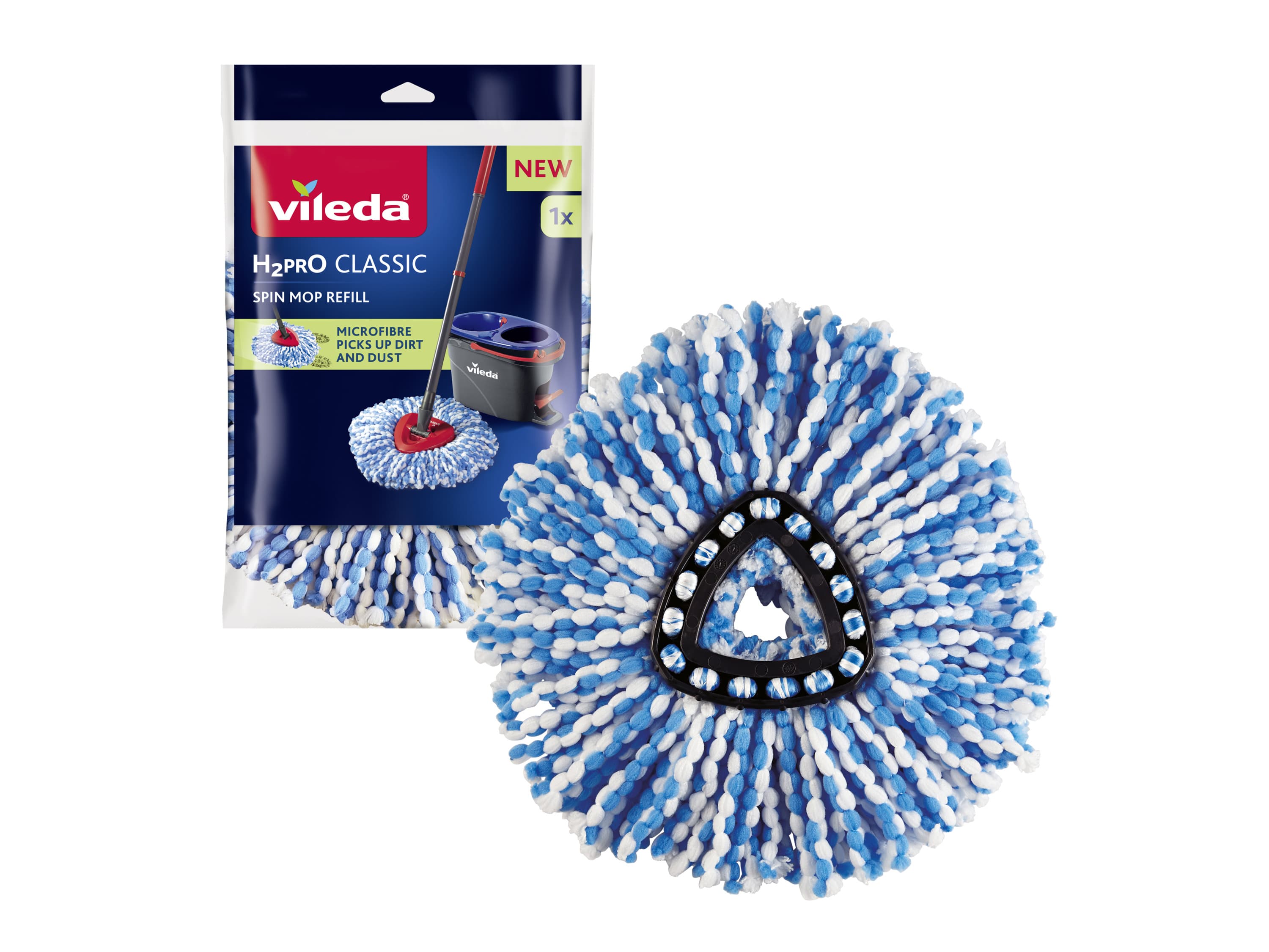 Vileda Náhradná hlavica na mop H2PrO Spin 1