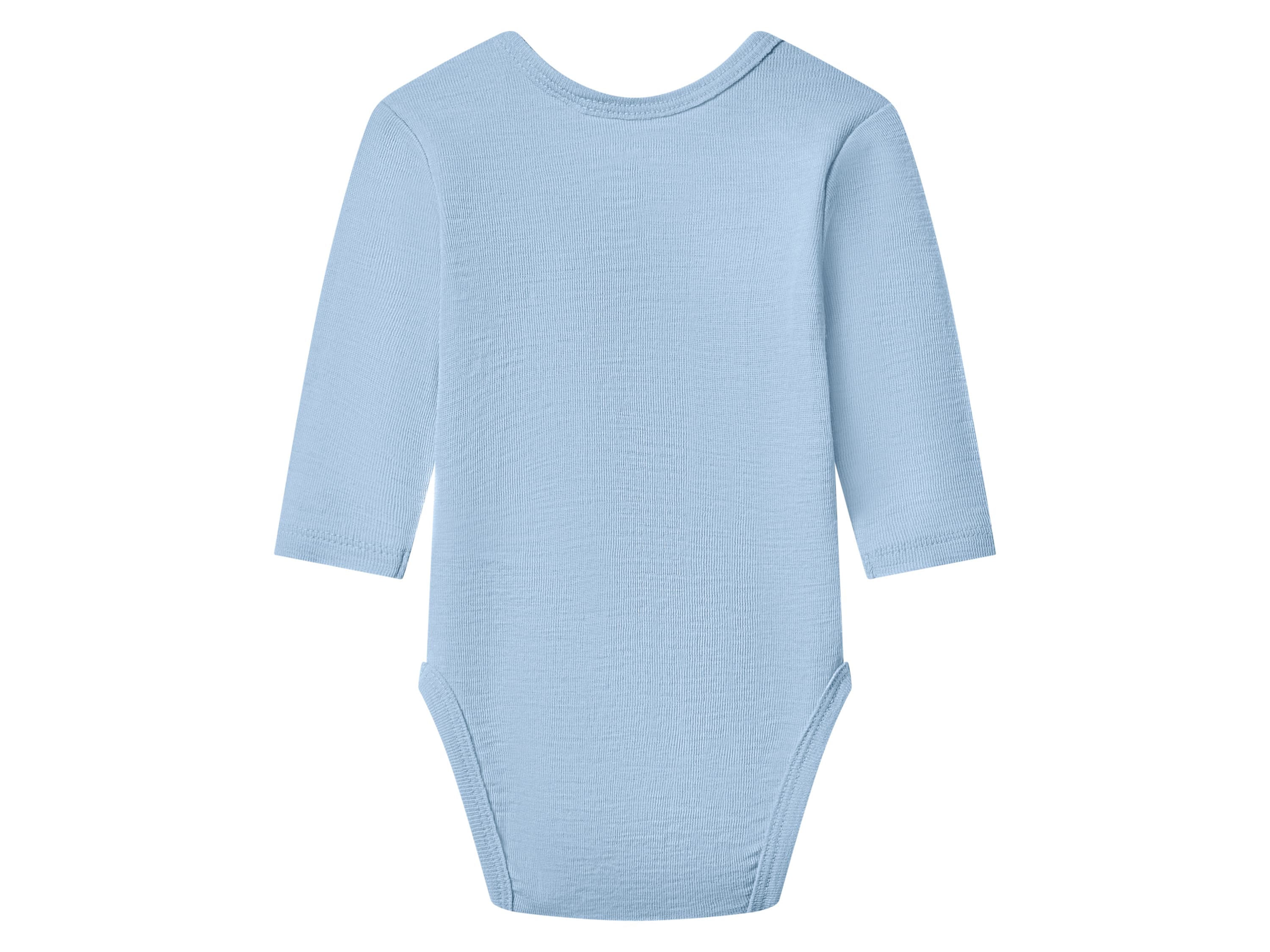 LUPILU® Body pre bábätká z vlny a hodvábu Premium (modrá, 62/68) 1