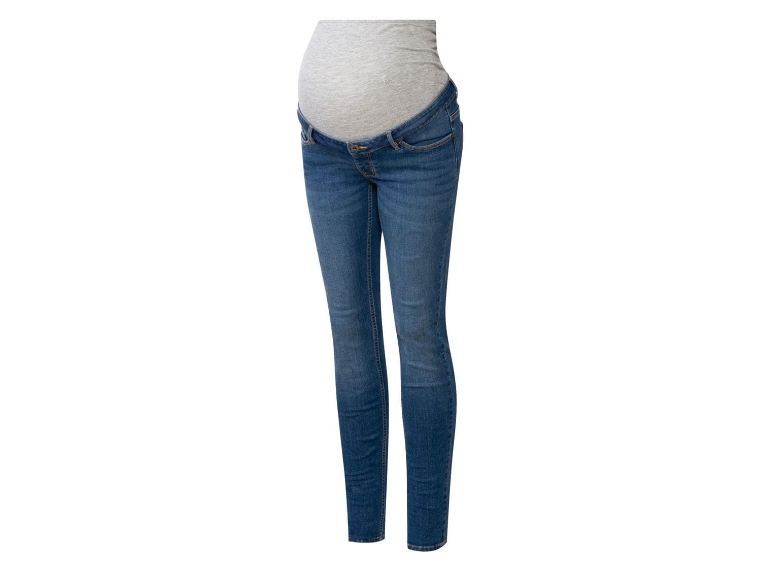 esmara® Dámske tehotenské rifle (modrý denim, 34) 1