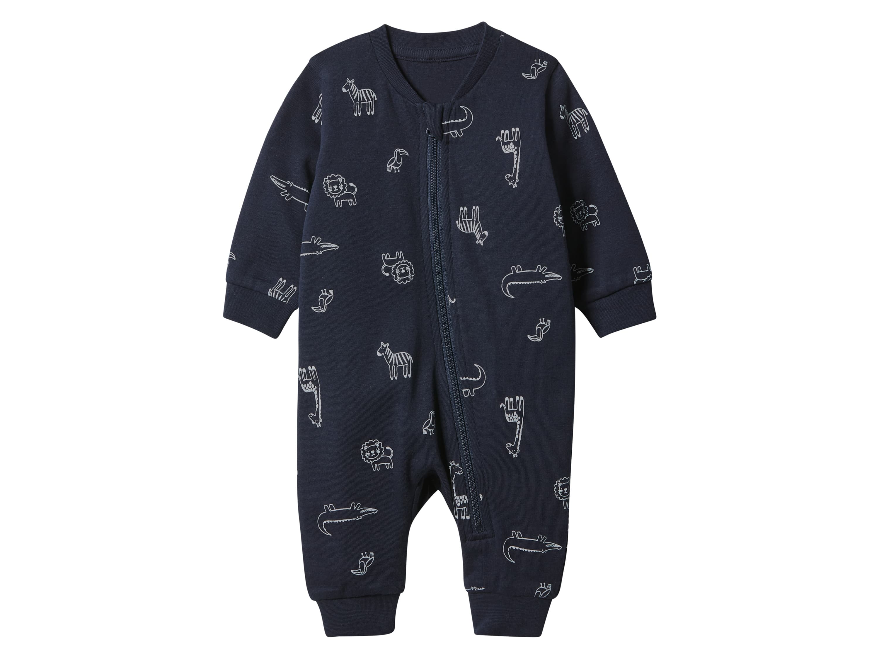 lupilu® Chlapčenský overal na spanie pre bábätká (navy modrá, 62/68) 1