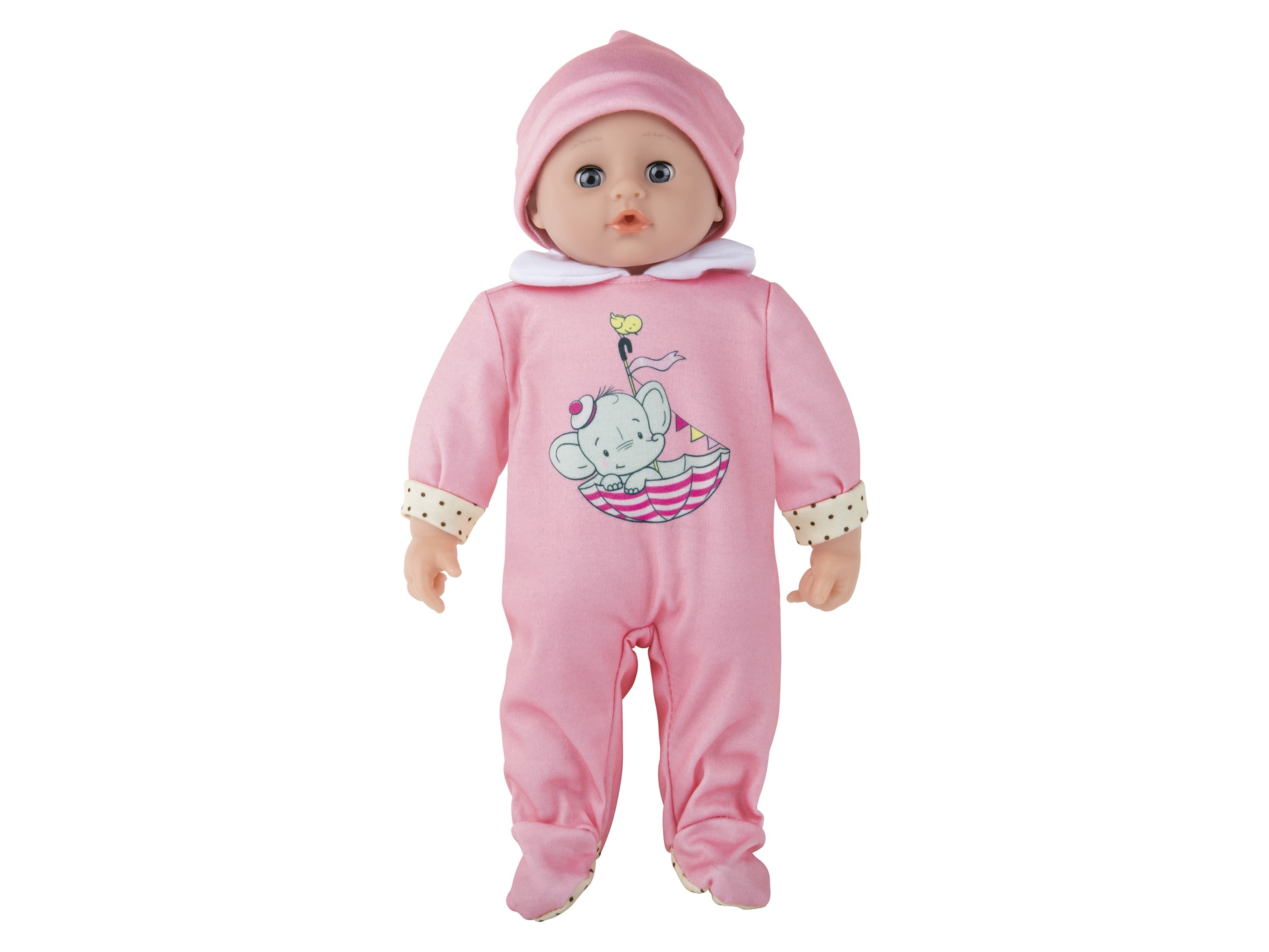 Playtive Bábika Kim vydávajúca zvuky, 38 cm (bledoružová) 1