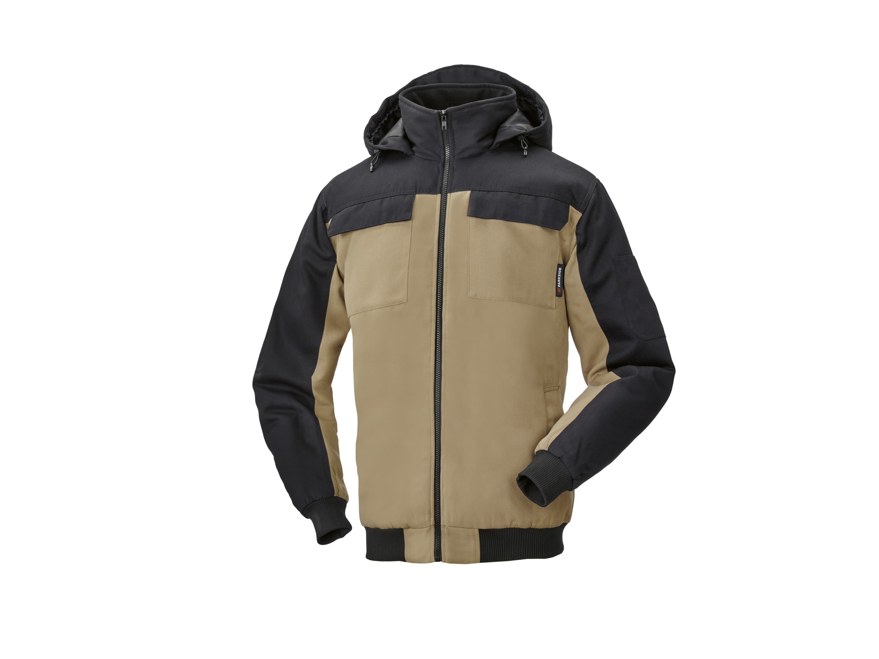 PARKSIDE® Pánska pracovná bunda s podšívkou (čierna/hnedá, XL (56/58)) 1