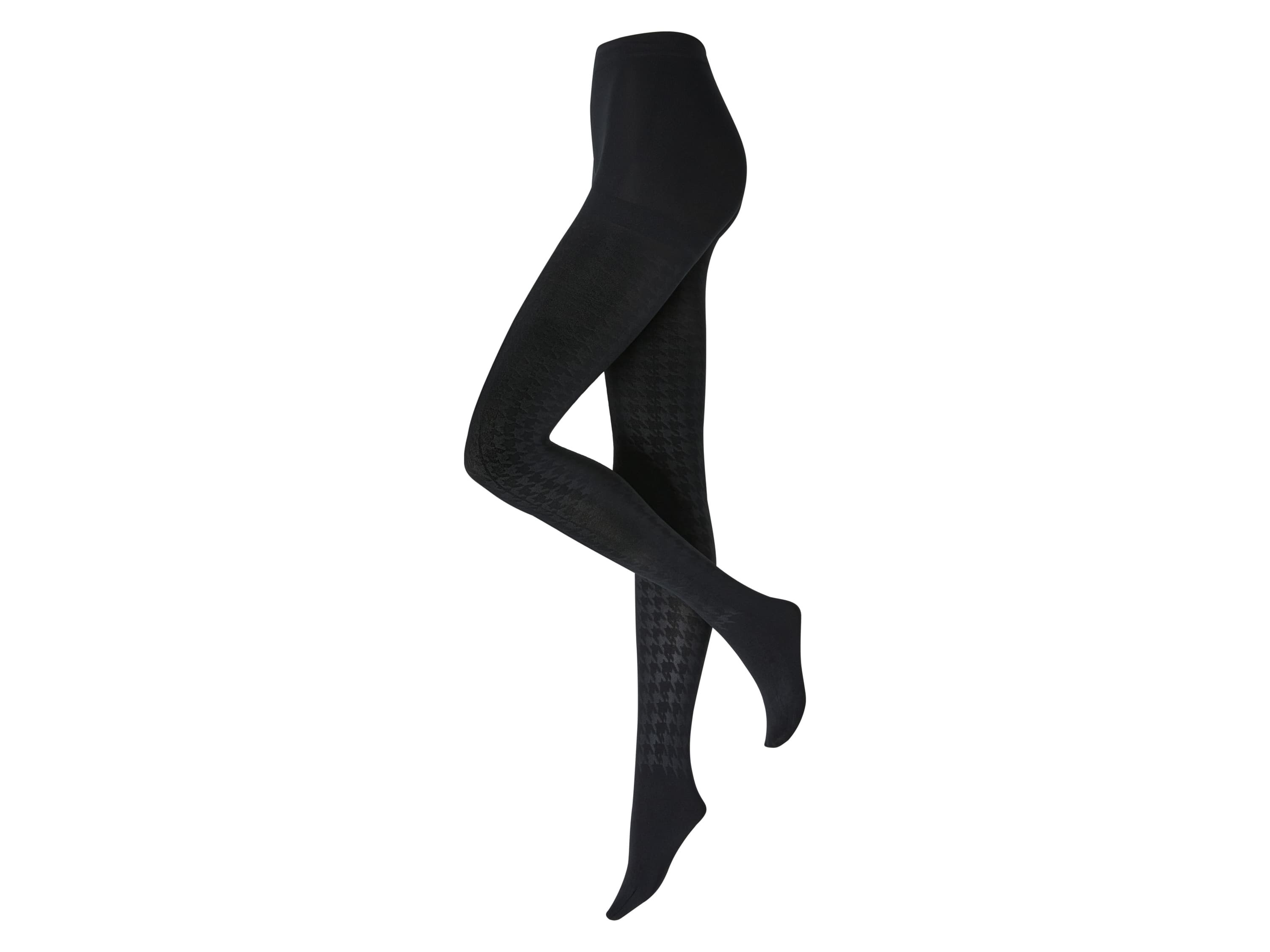 esmara® Dámske termopančuchy/termolegíny (pančuchy/vzor/čierna, S (36/38)) 1