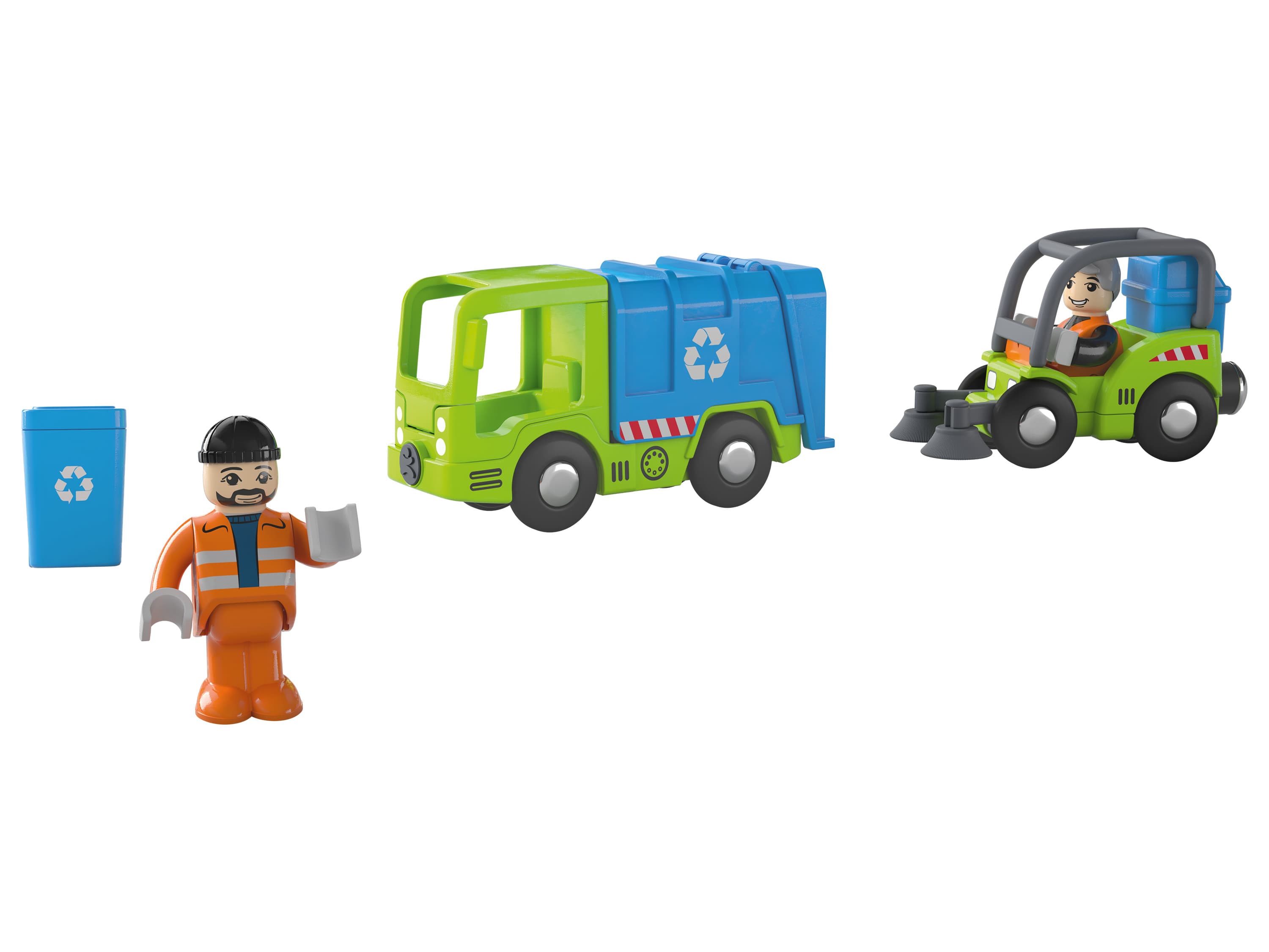 Playtive Tematické vozidlá (smetiarske/zametacie auto)