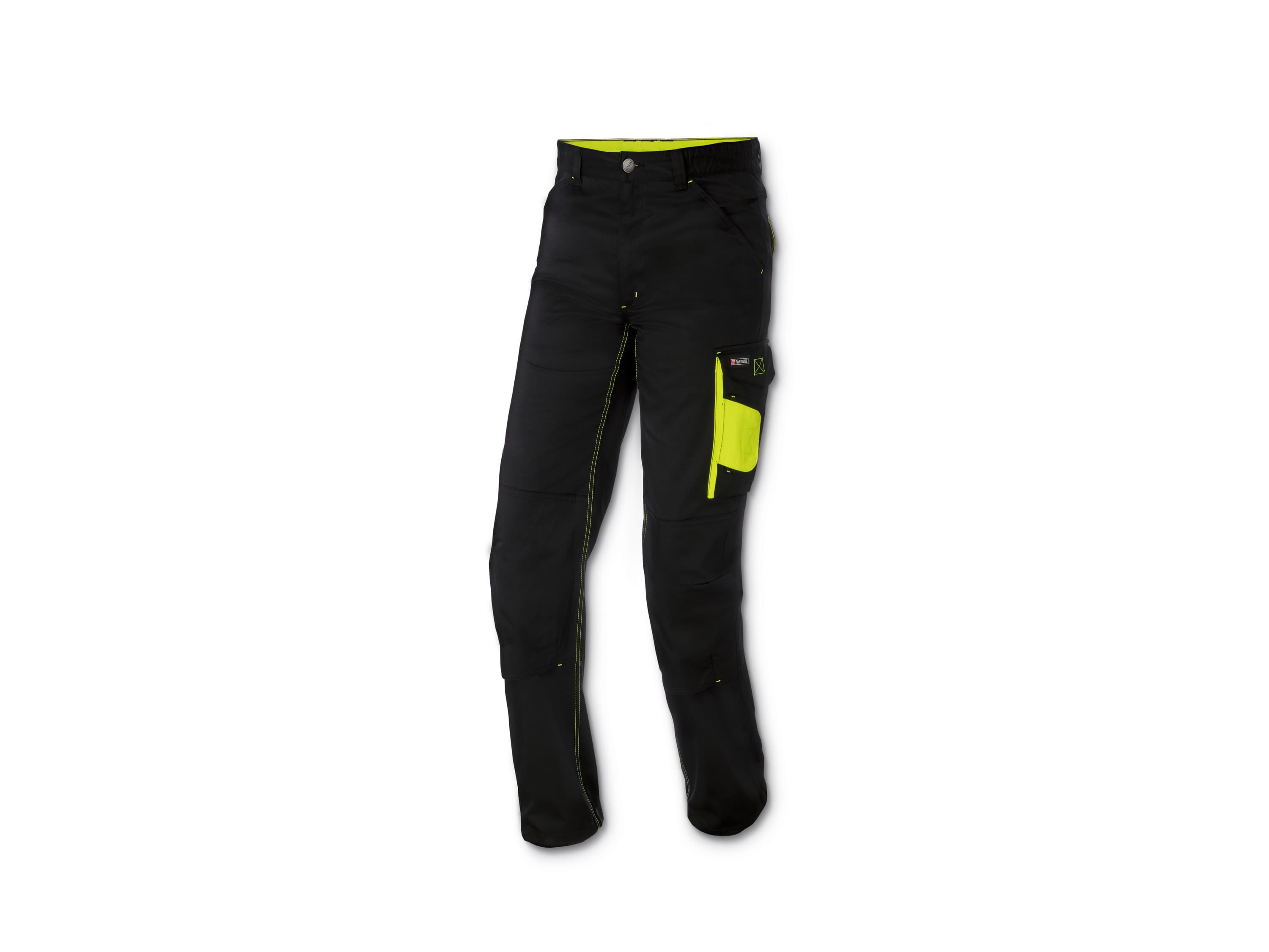 PARKSIDE® Pánske montérky (56, čierna/žltá) 1