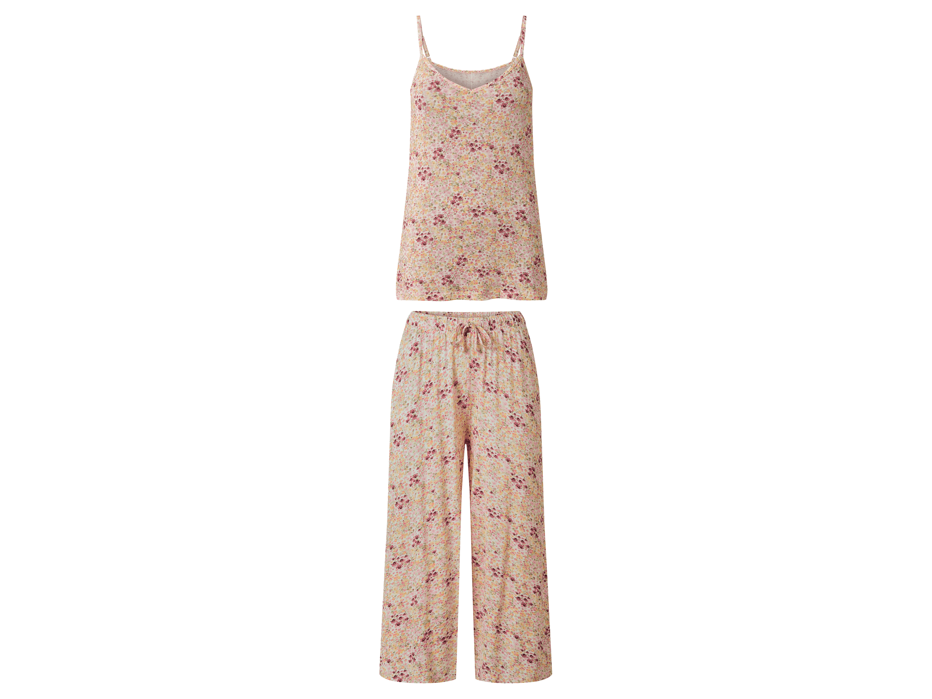 ESMARA® Dámske pyžamo Premium (kvety, XS (32/34)) 1