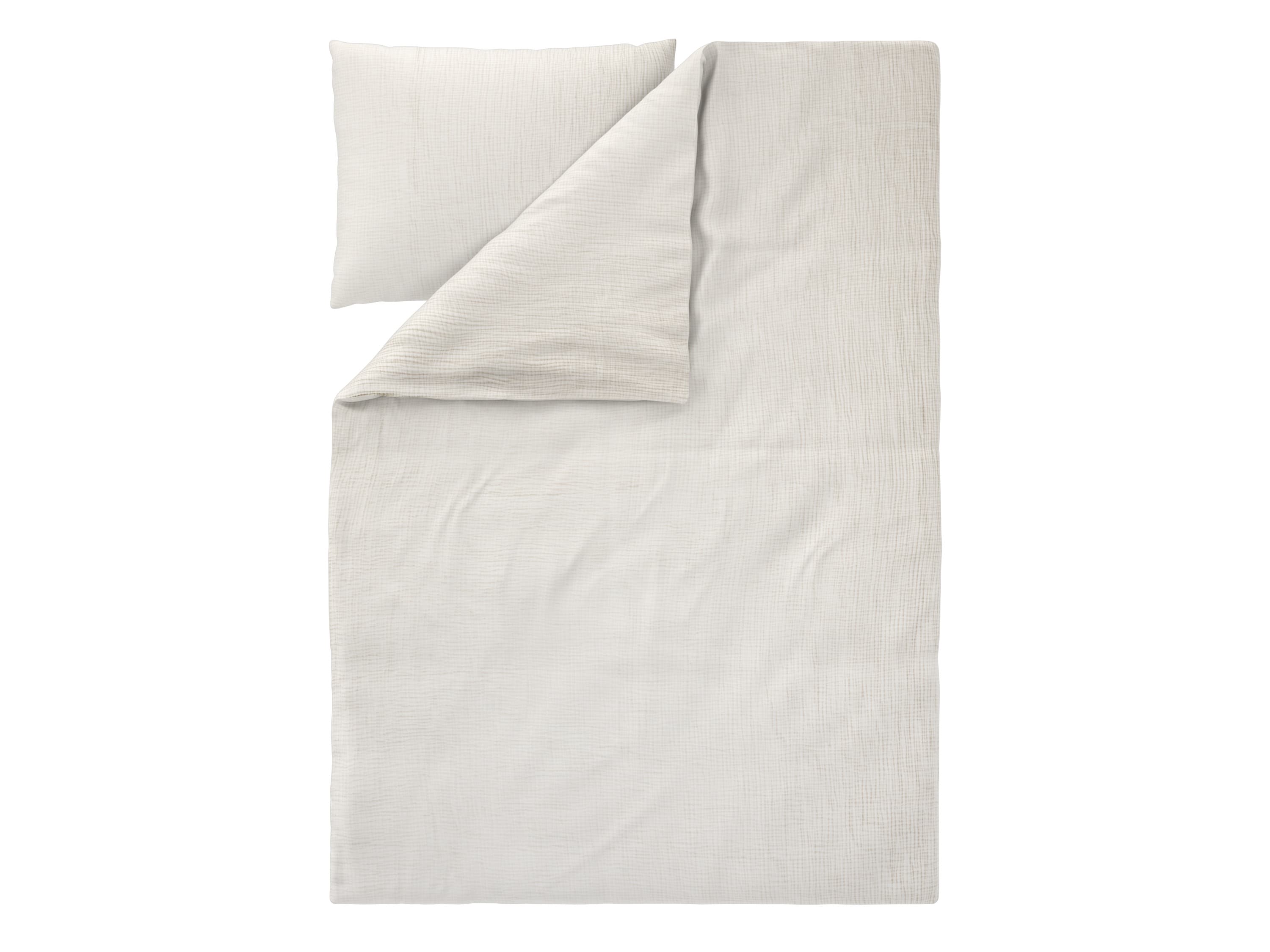 LIVARNO® Mušelínová posteľná bielizeň Premium, 140 x 200 cm (krémová) 1