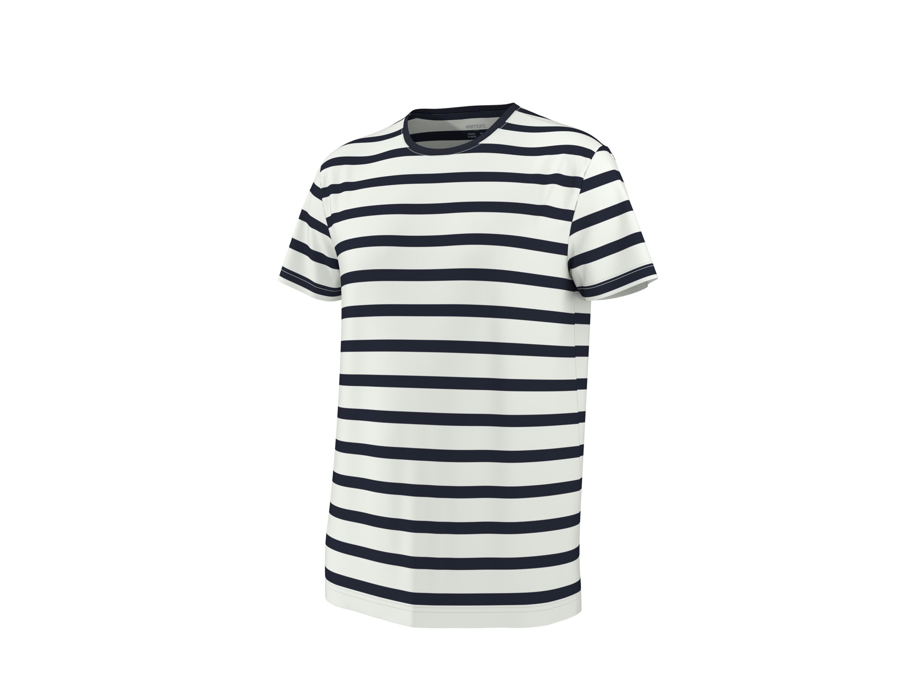ESMARA MEN Pánske tričko (navy modrá/biela, M (48/50))