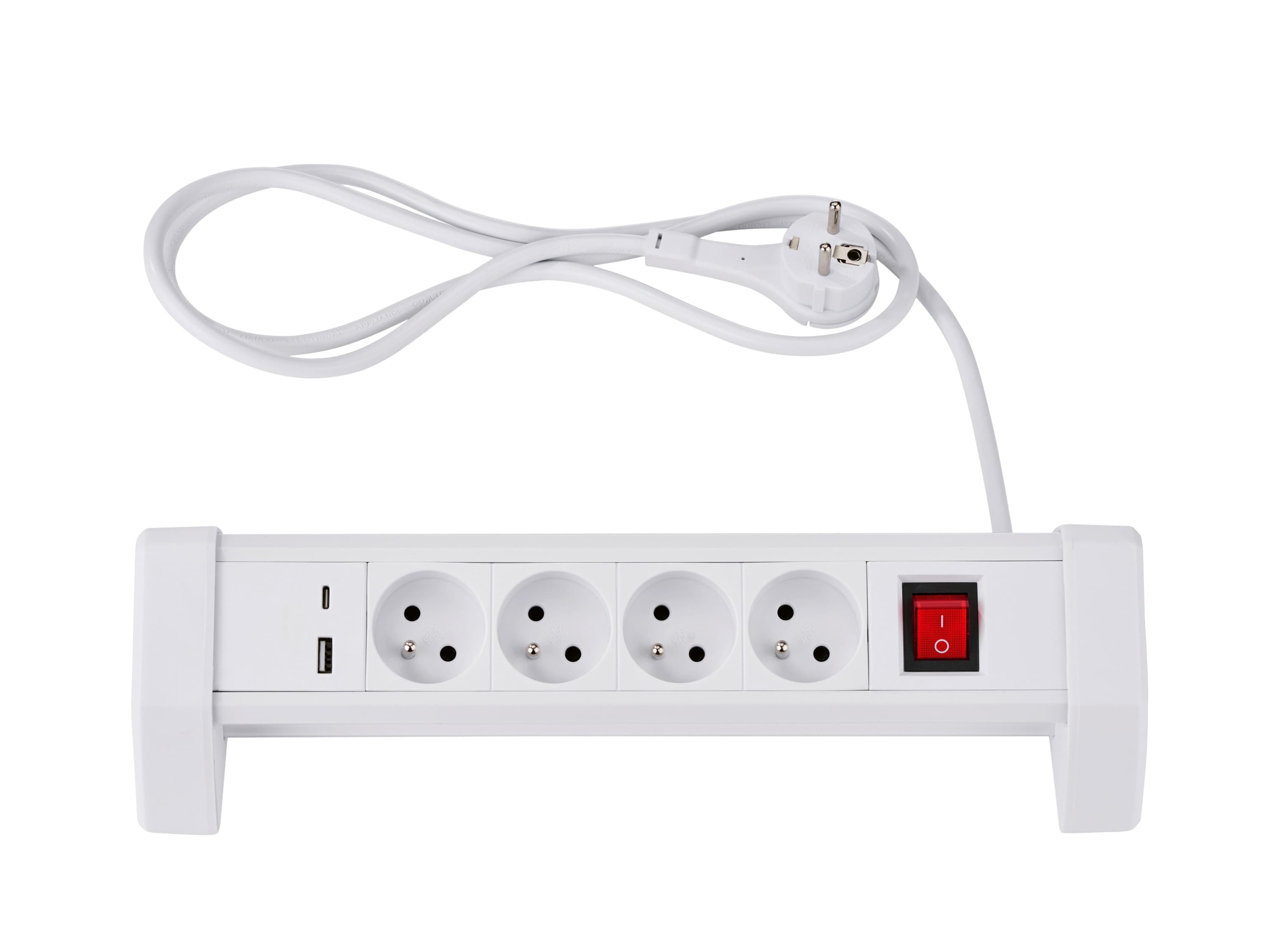 TRONIC® Zásuvková lišta (zásuvková lišta, biela) 1
