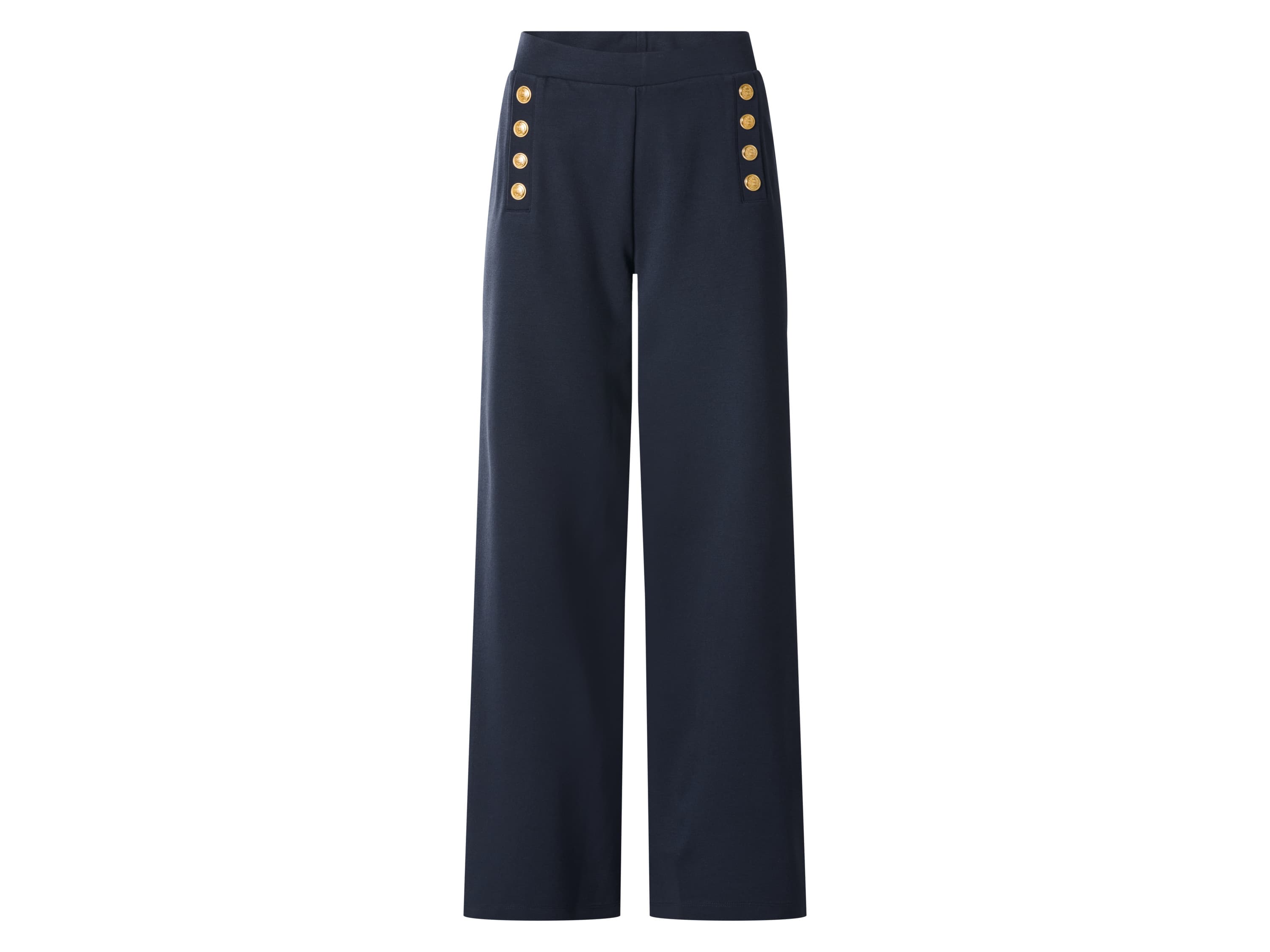 esmara® Dámske široké nohavice (navy modrá, S (36/38)) 1