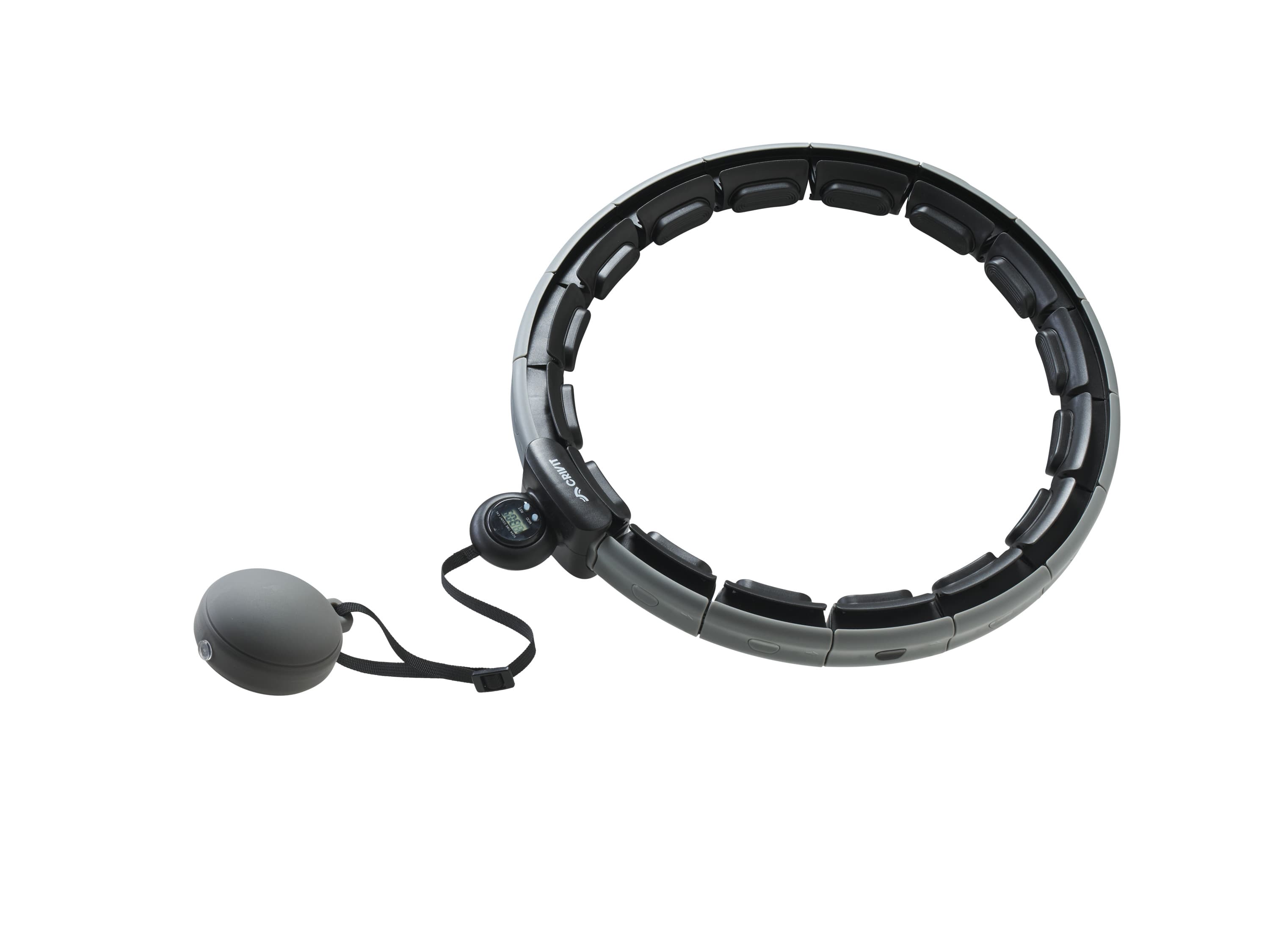 CRIVIT Obruč Hula Hoop so závažím (sivá)