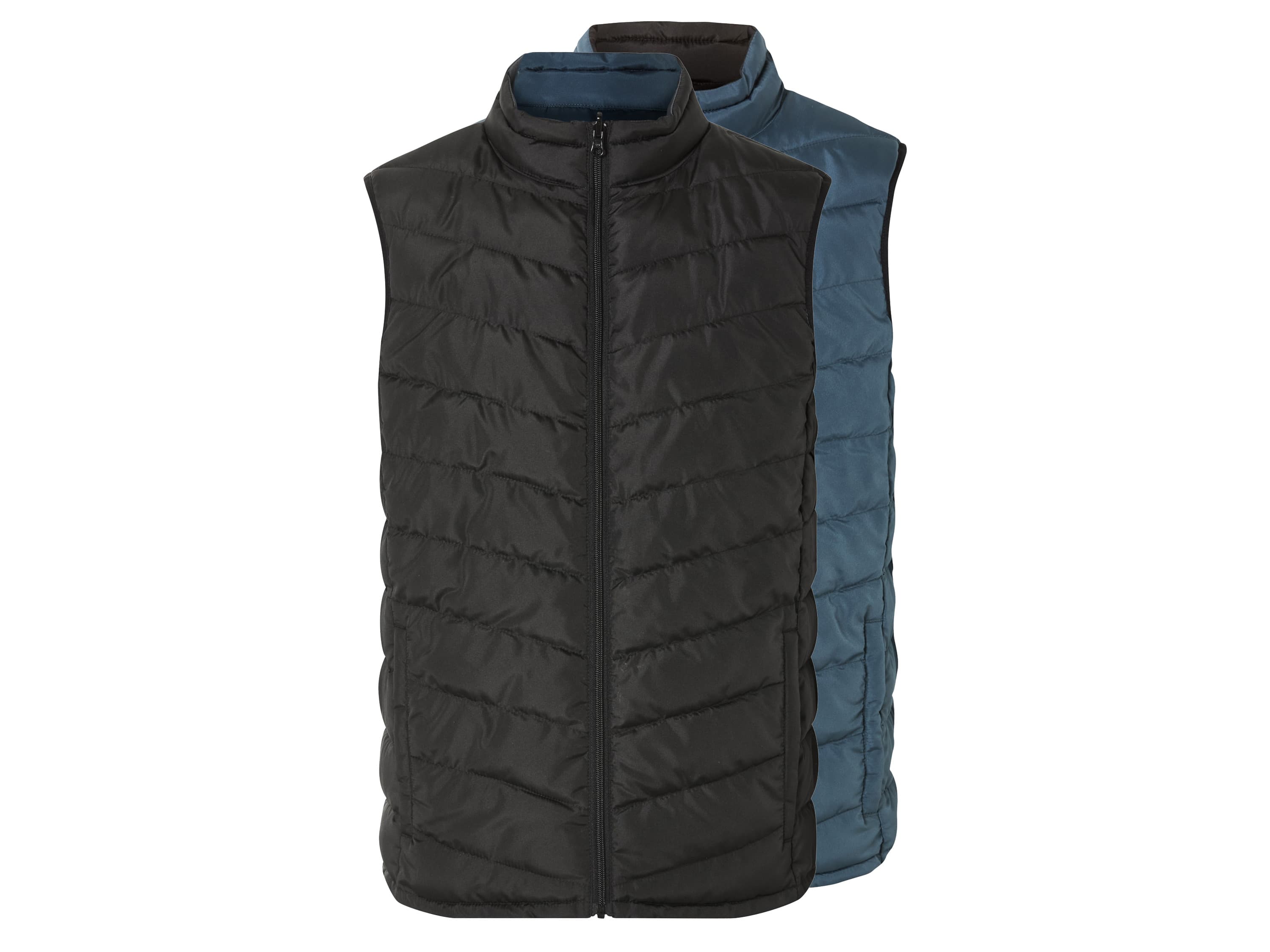 LIVERGY® Pánska obojstranná vesta (M (48/50), čierna/modrá) 1
