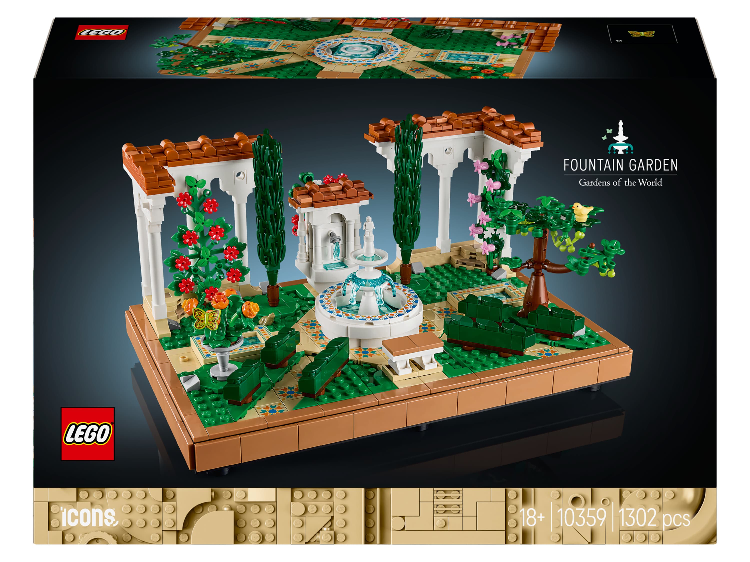 LEGO® Icons 10359 Záhrada s fontánou 1