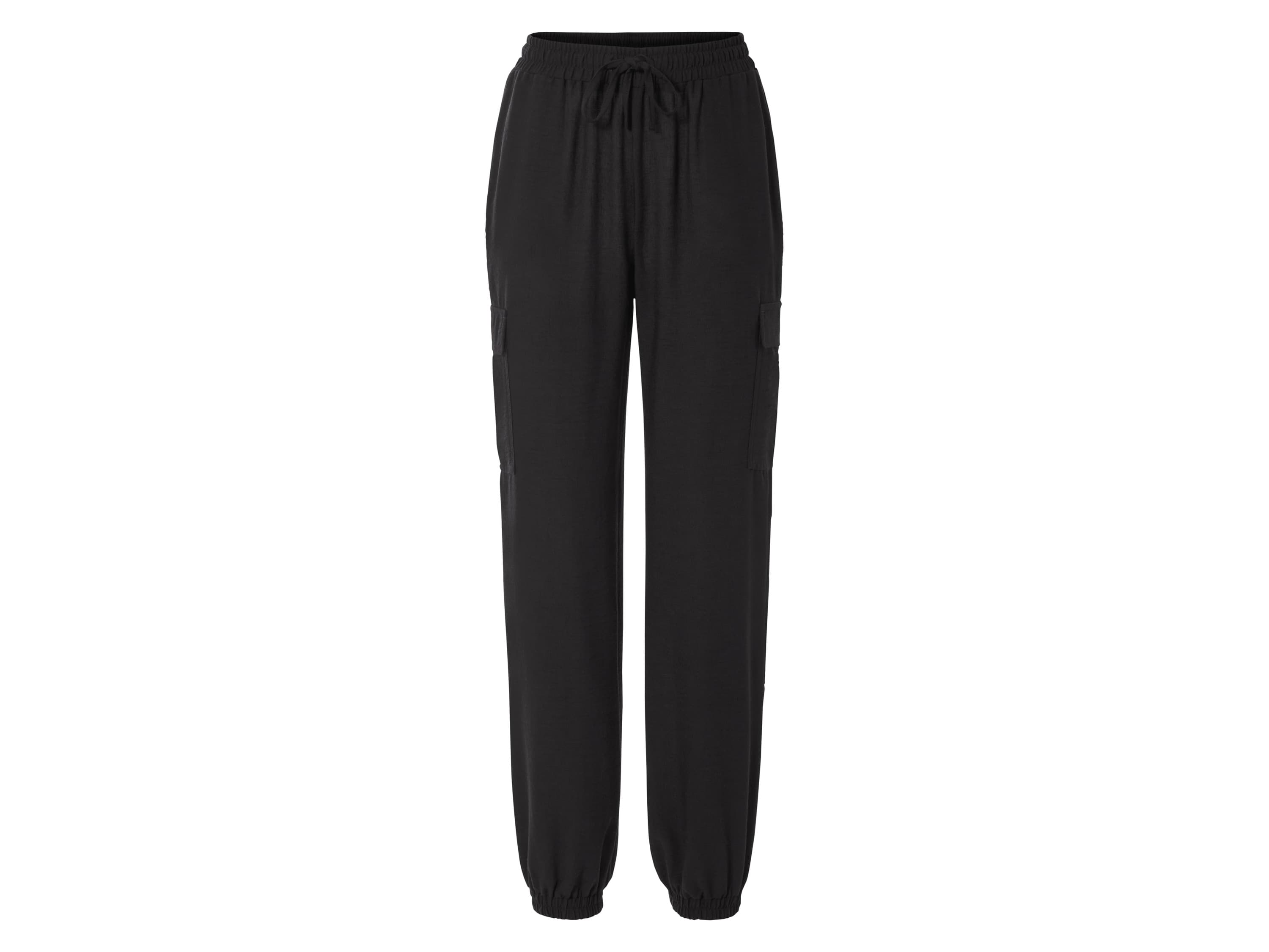 esmara® Dámske cargo nohavice (čierna, XS (32/34))