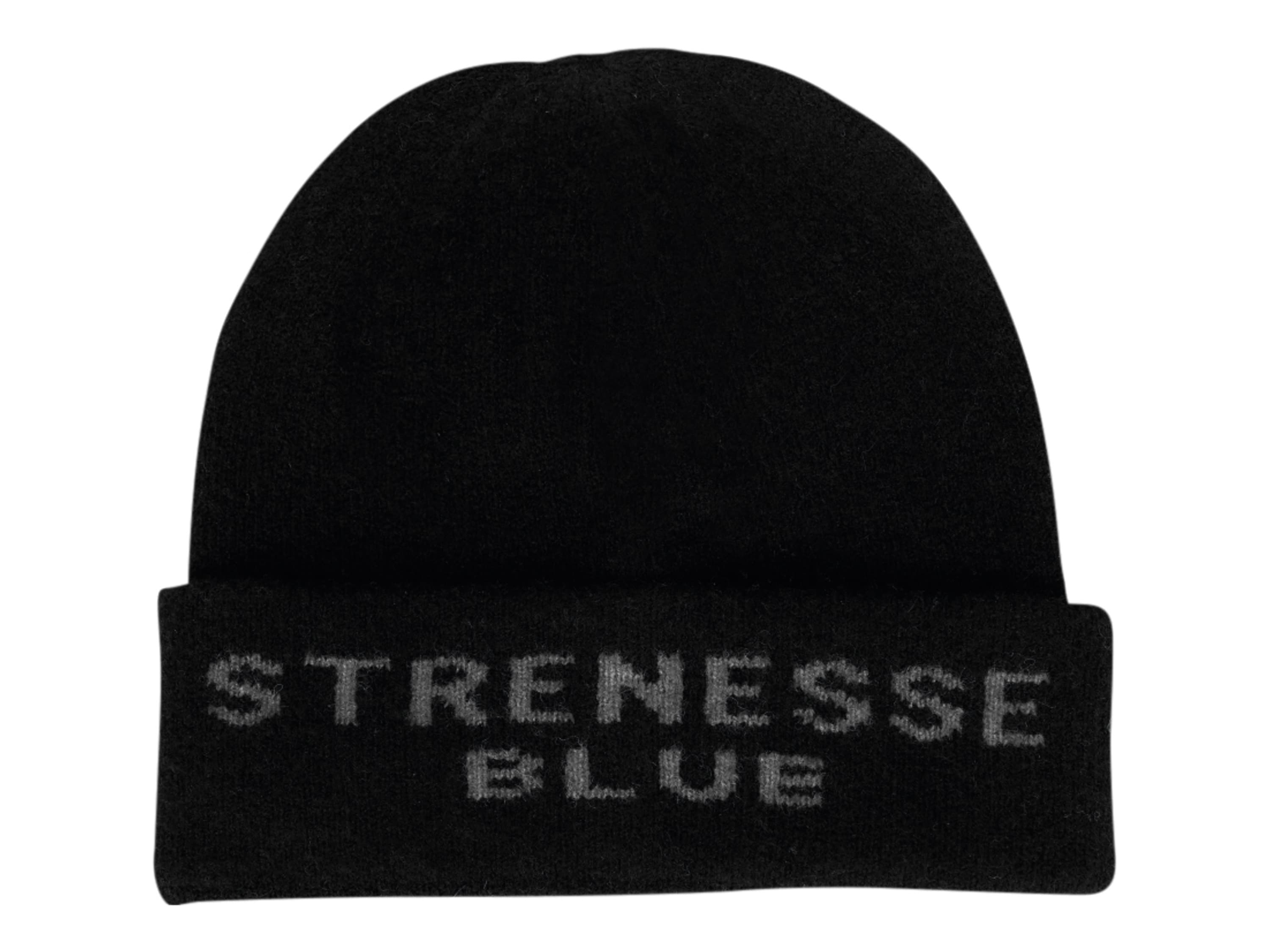 Strenesse Blue Dámska/pánska pletená čiapka (čierna/sivá)