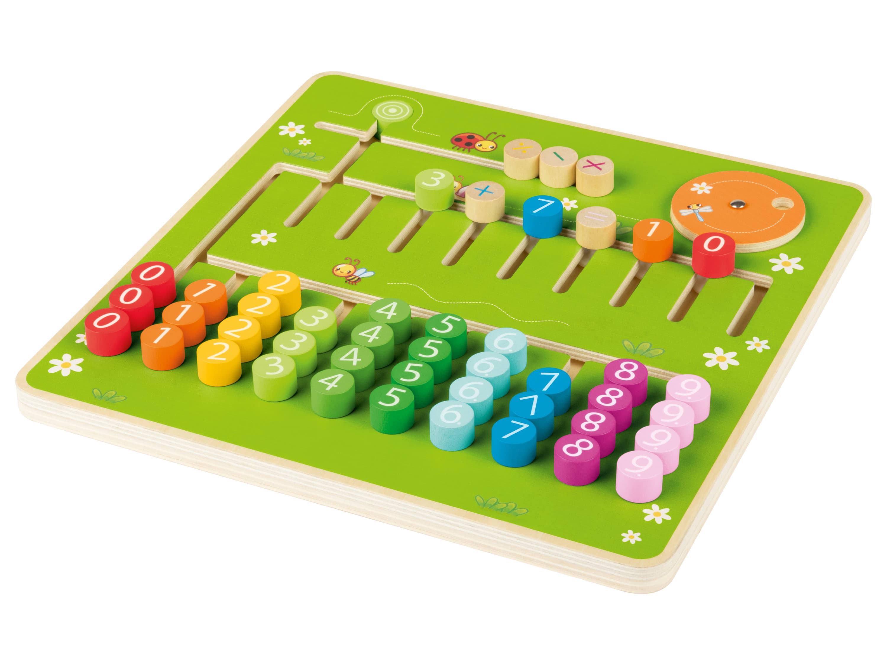 lupilu® Drevená hra Montessori (aritmetická hra) 1