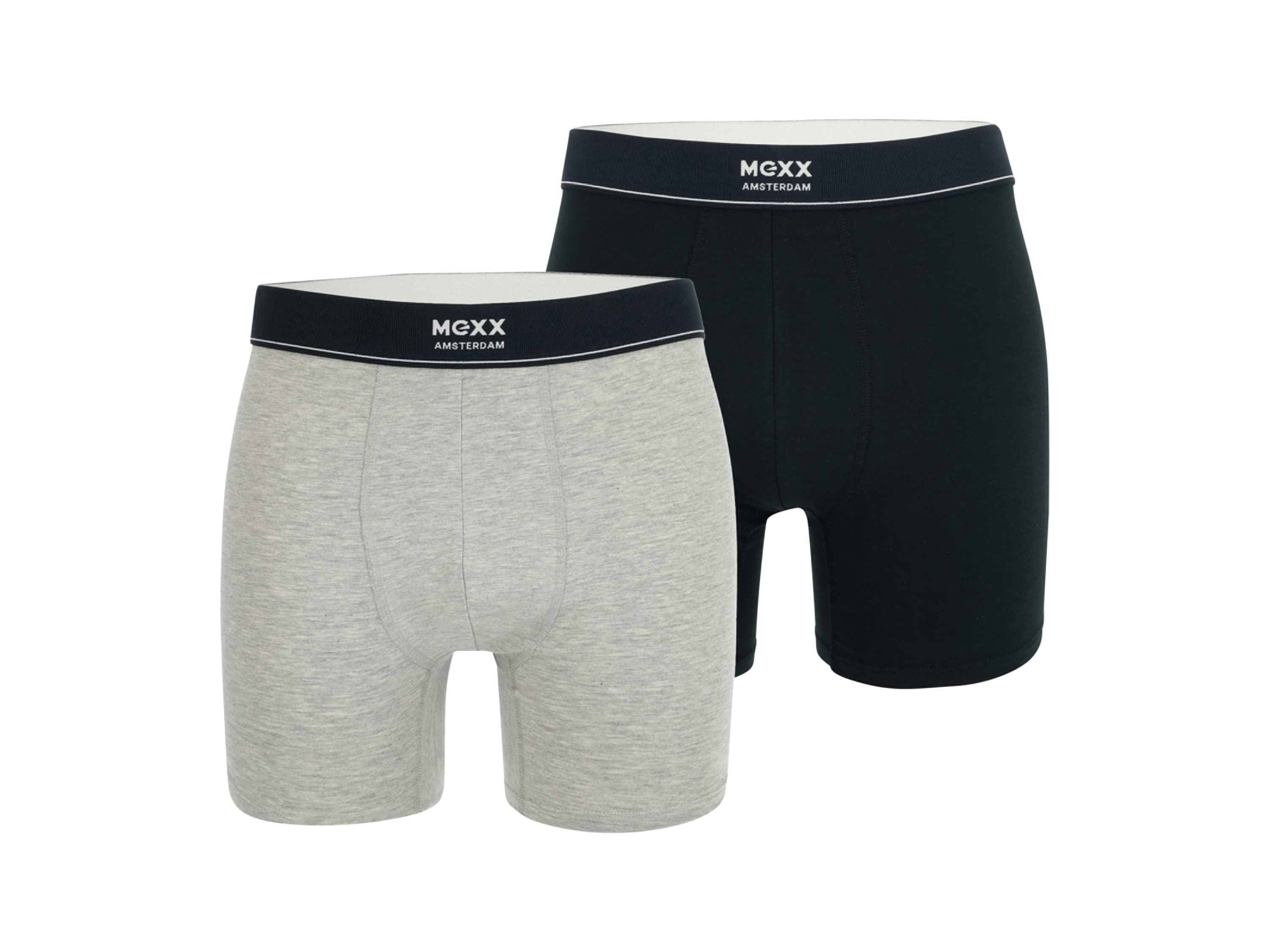 MEXX Pánske boxerky, 2 kusy (navy modrá/sivá, M)