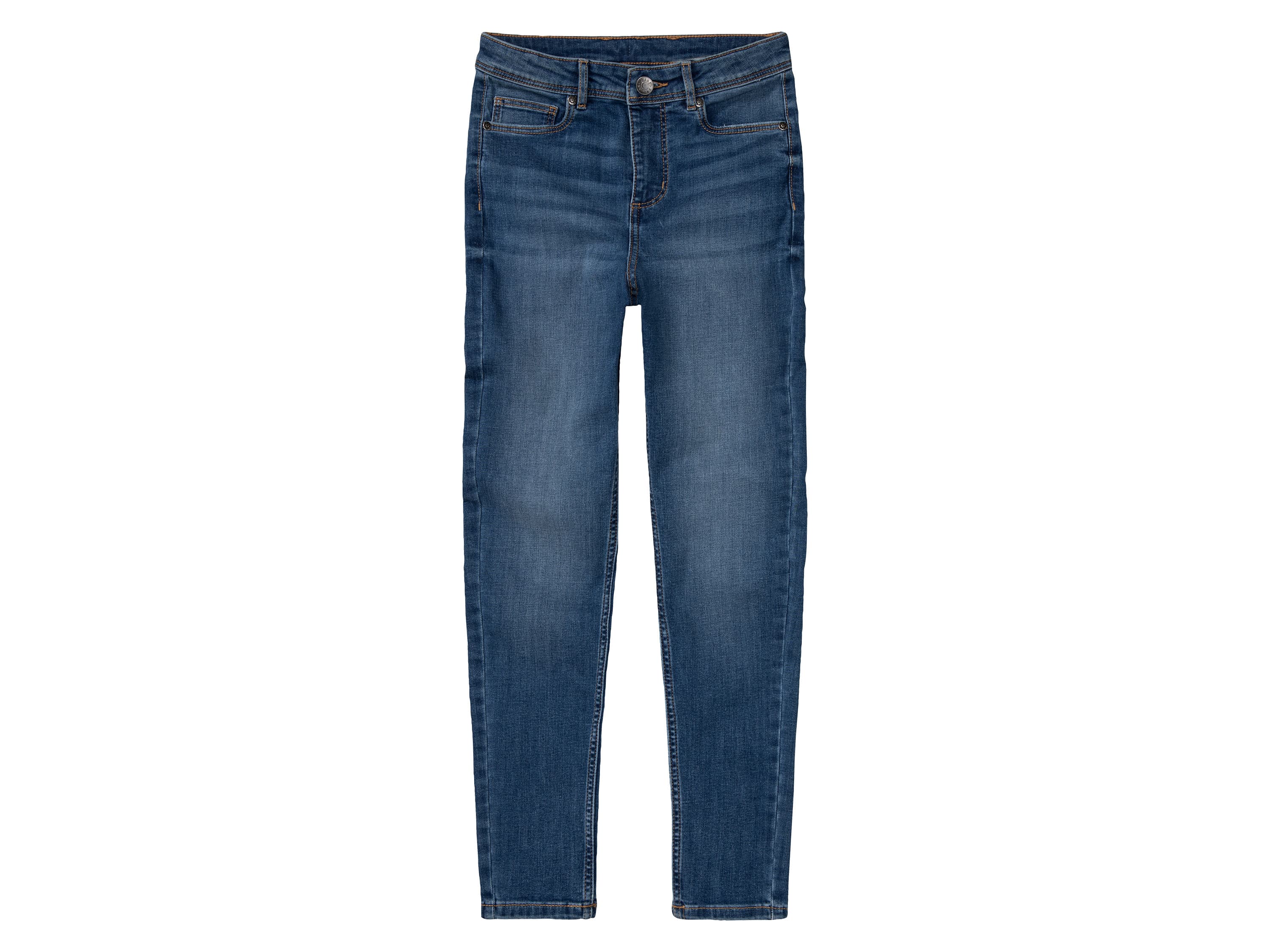 pepperts!® Dievčenské rifle „Super Skinny Fit“ (164, modrá)