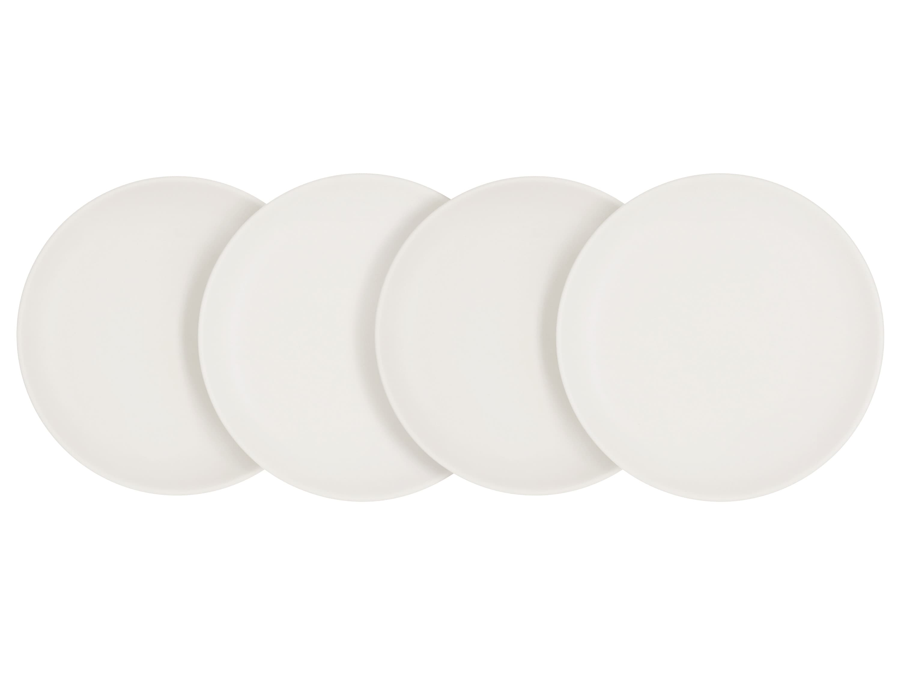 SILVERCREST® Taniere/Misky, 4 kusy (tanier, biela)