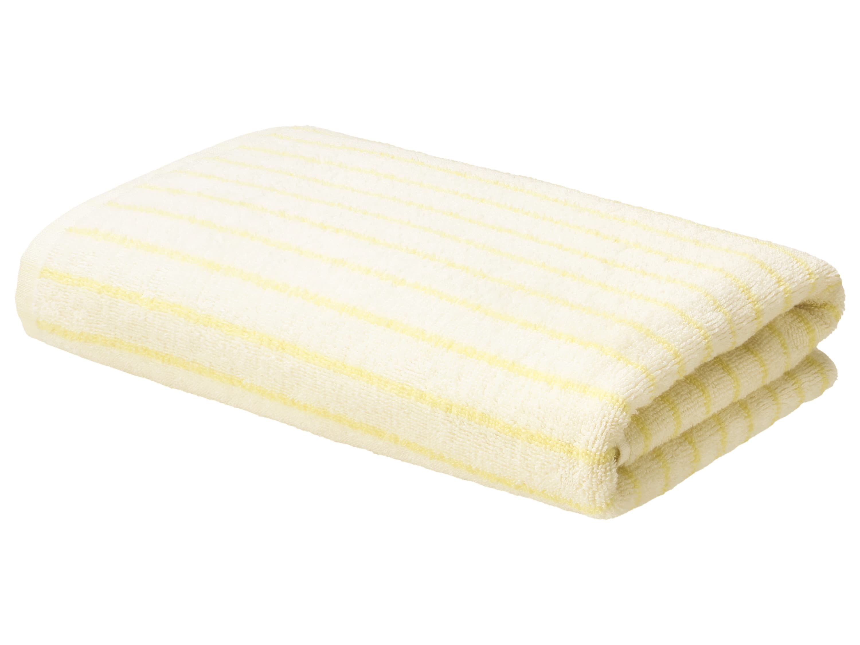 LIVARNO® Froté osuška, 70 x 140 cm (biela/žltá)