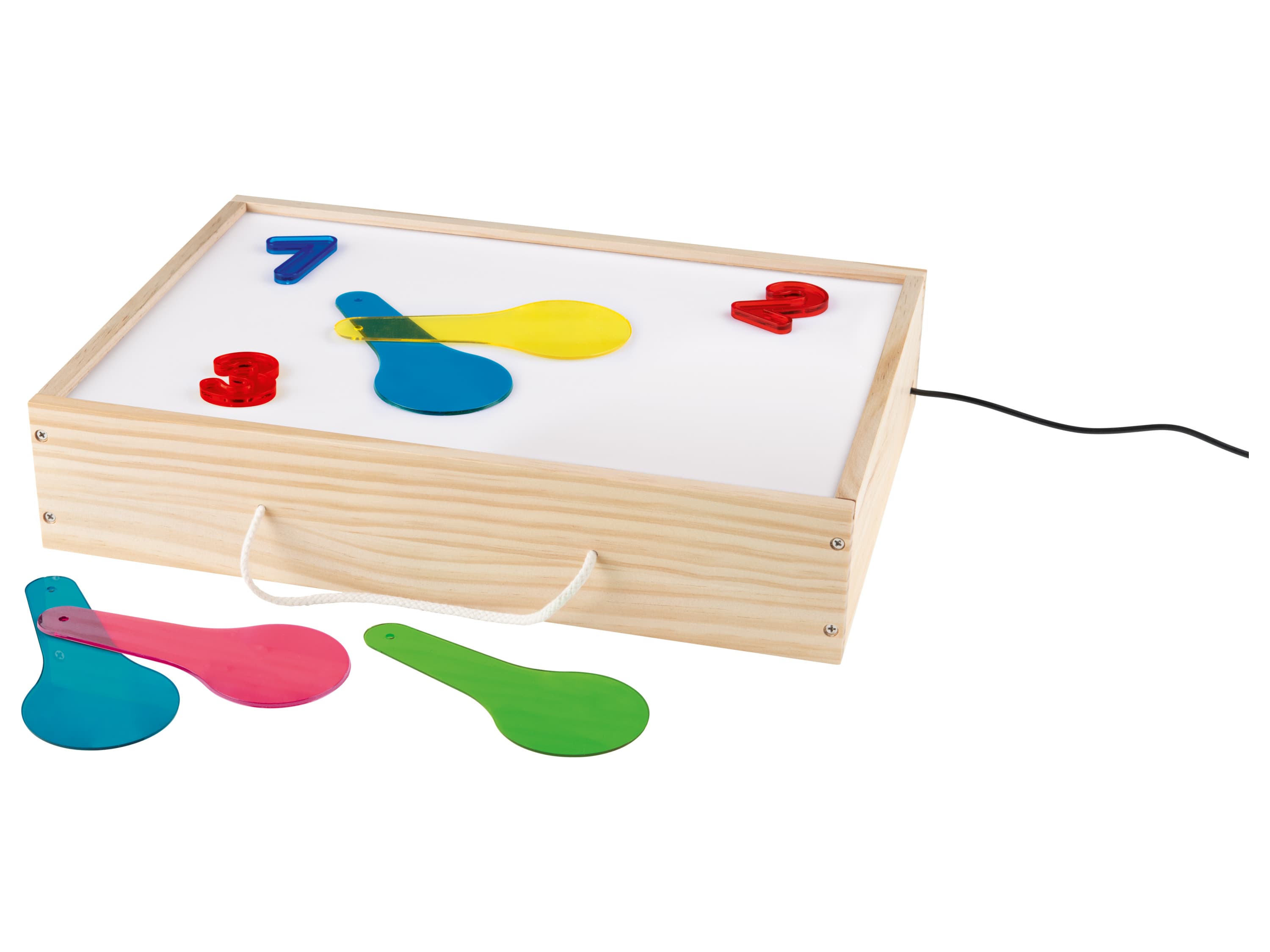 lupilu® Podsvietená drevená škatuľa na hranie Montessori 1