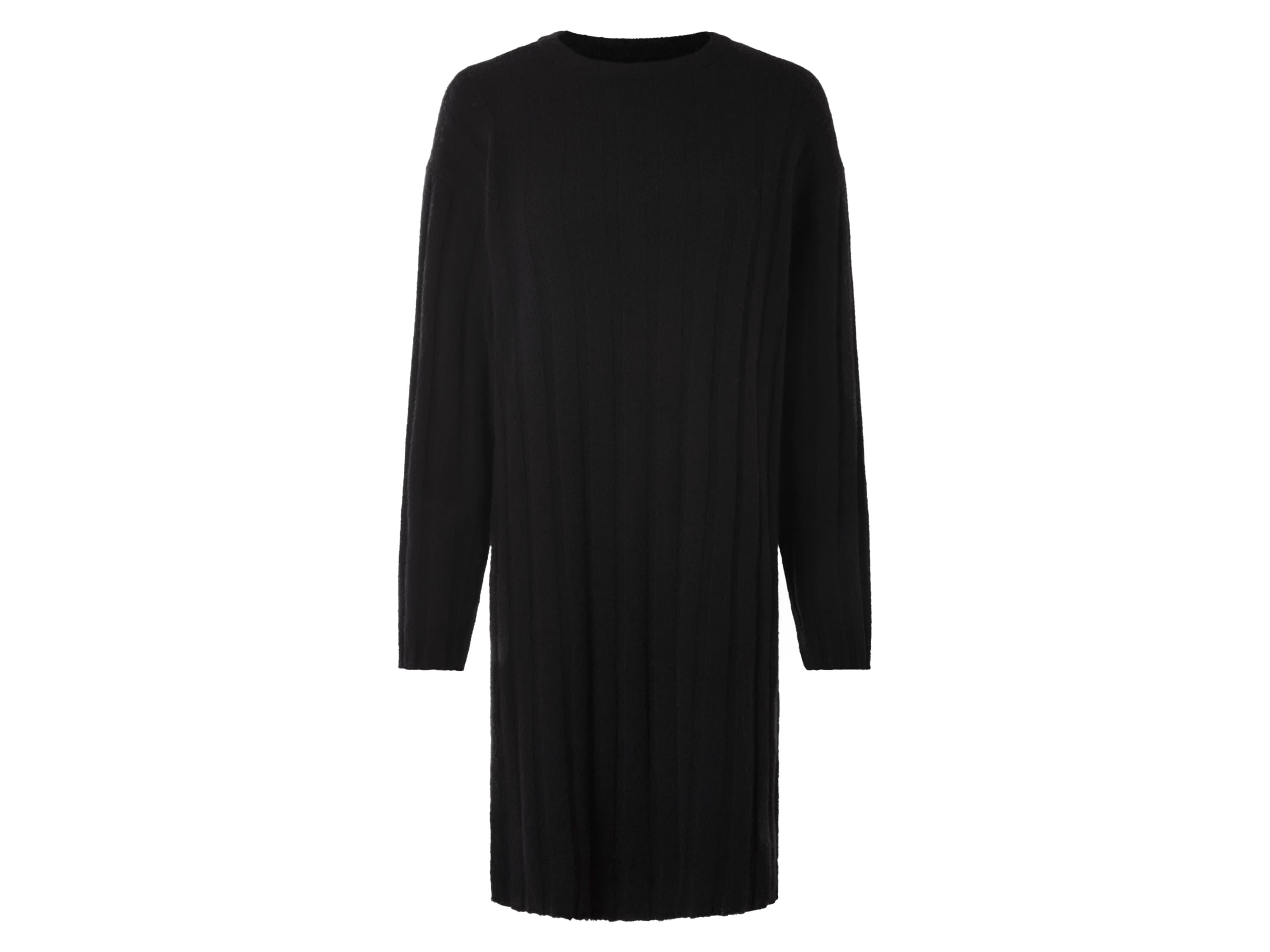 esmara® Dámske pletené šaty (čierna, XL (48/50))
