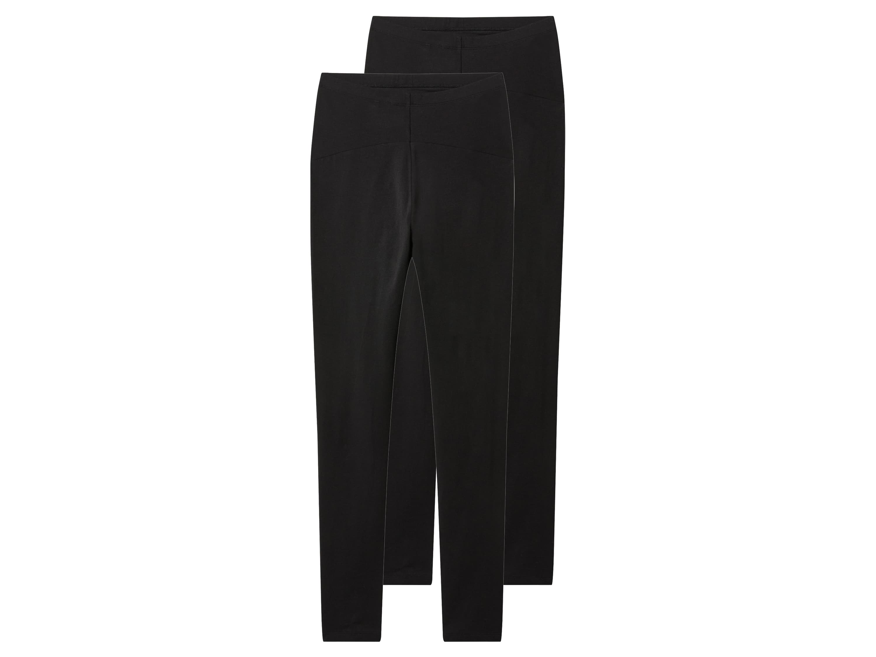 esmara® Dámske tehotenské legíny, 2 kusy (čierna, S (36/38))