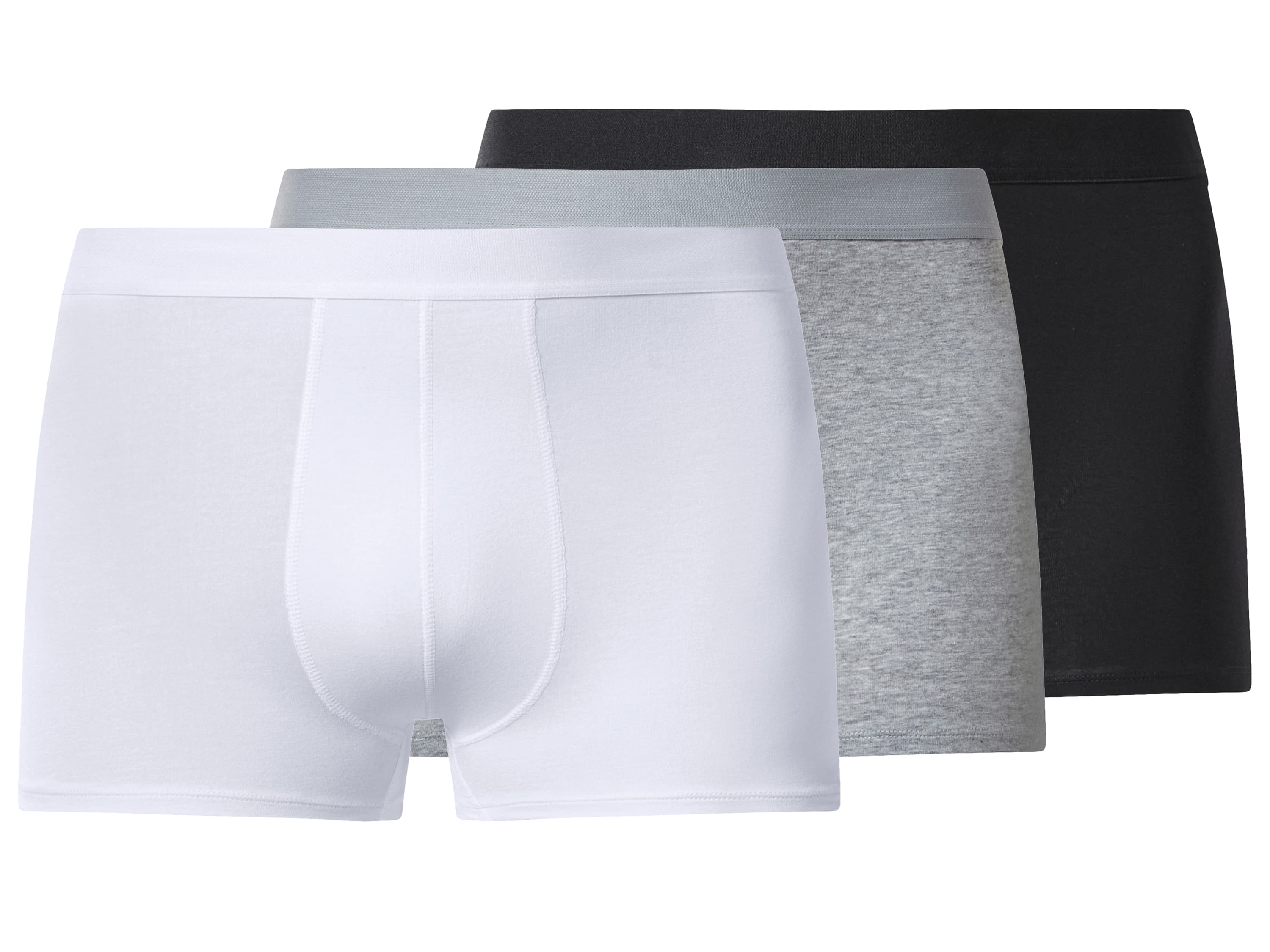 esmara Men Pánske boxerky XXL, 3 kusy (čierna/sivá/biela) 1