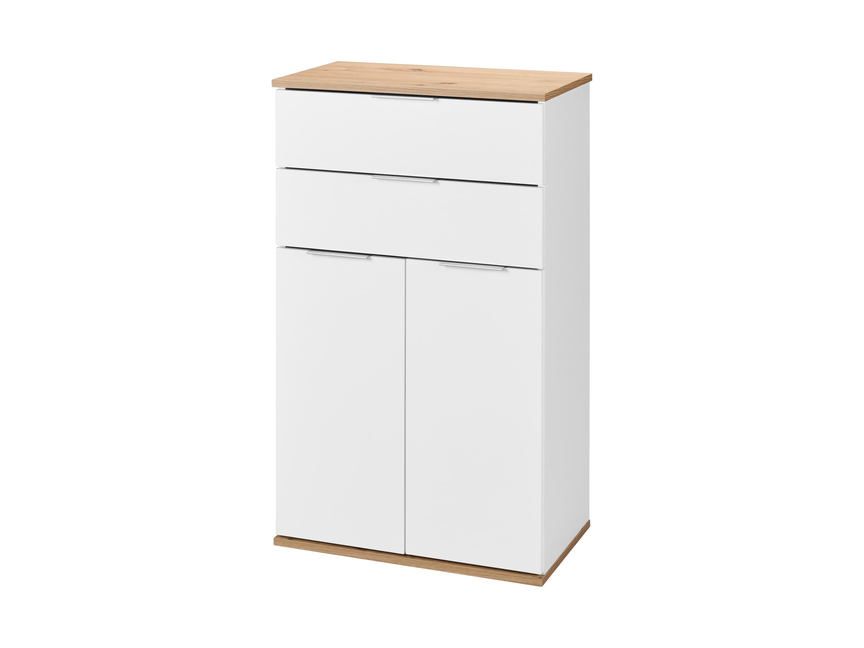 LIVARNO® Komoda, biela/dub artisan, 58 x 95 x 33 cm 1