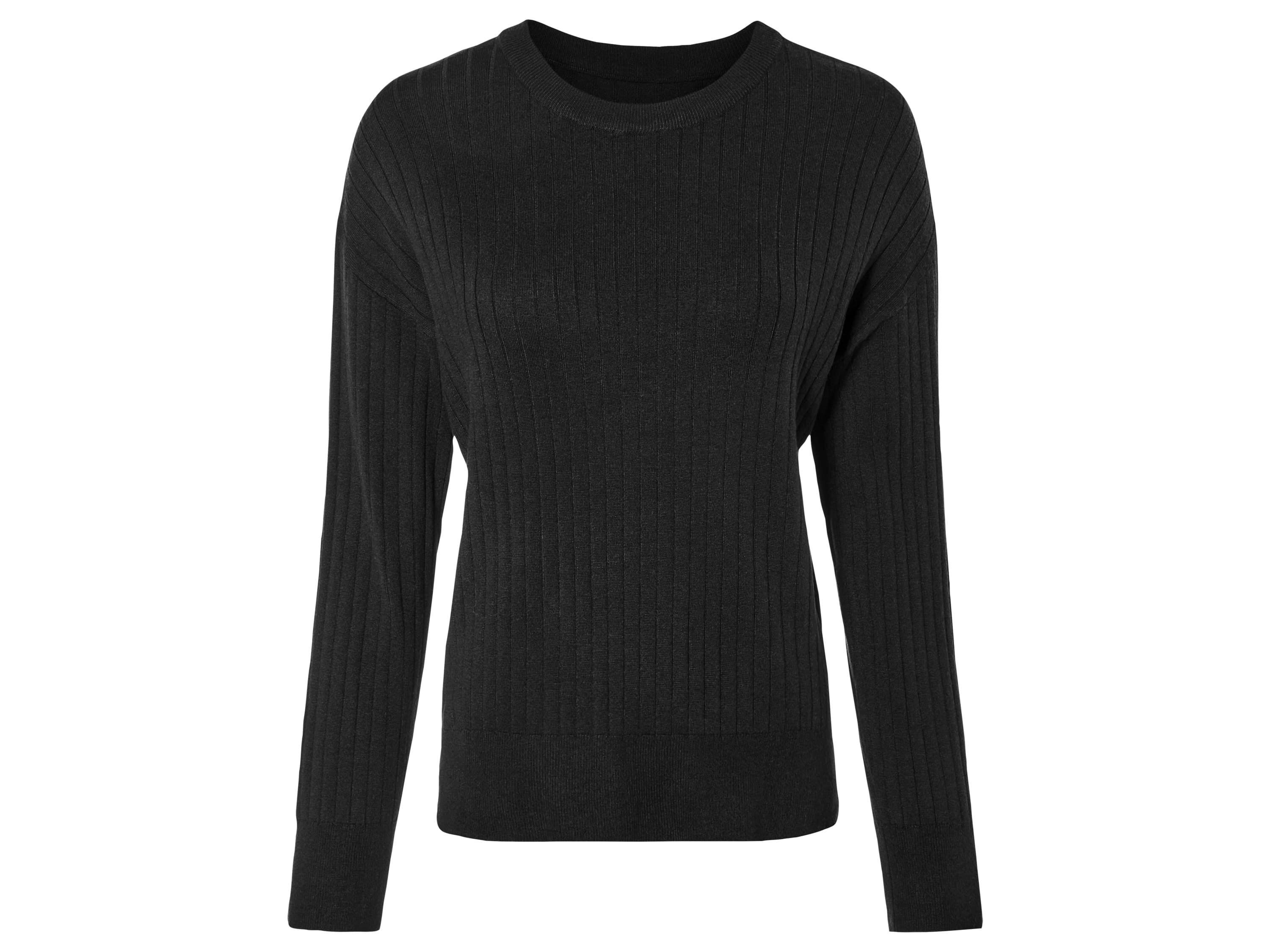 esmara® Dámsky pulóver z jemnej pleteniny (S (36/38), čierna) 1