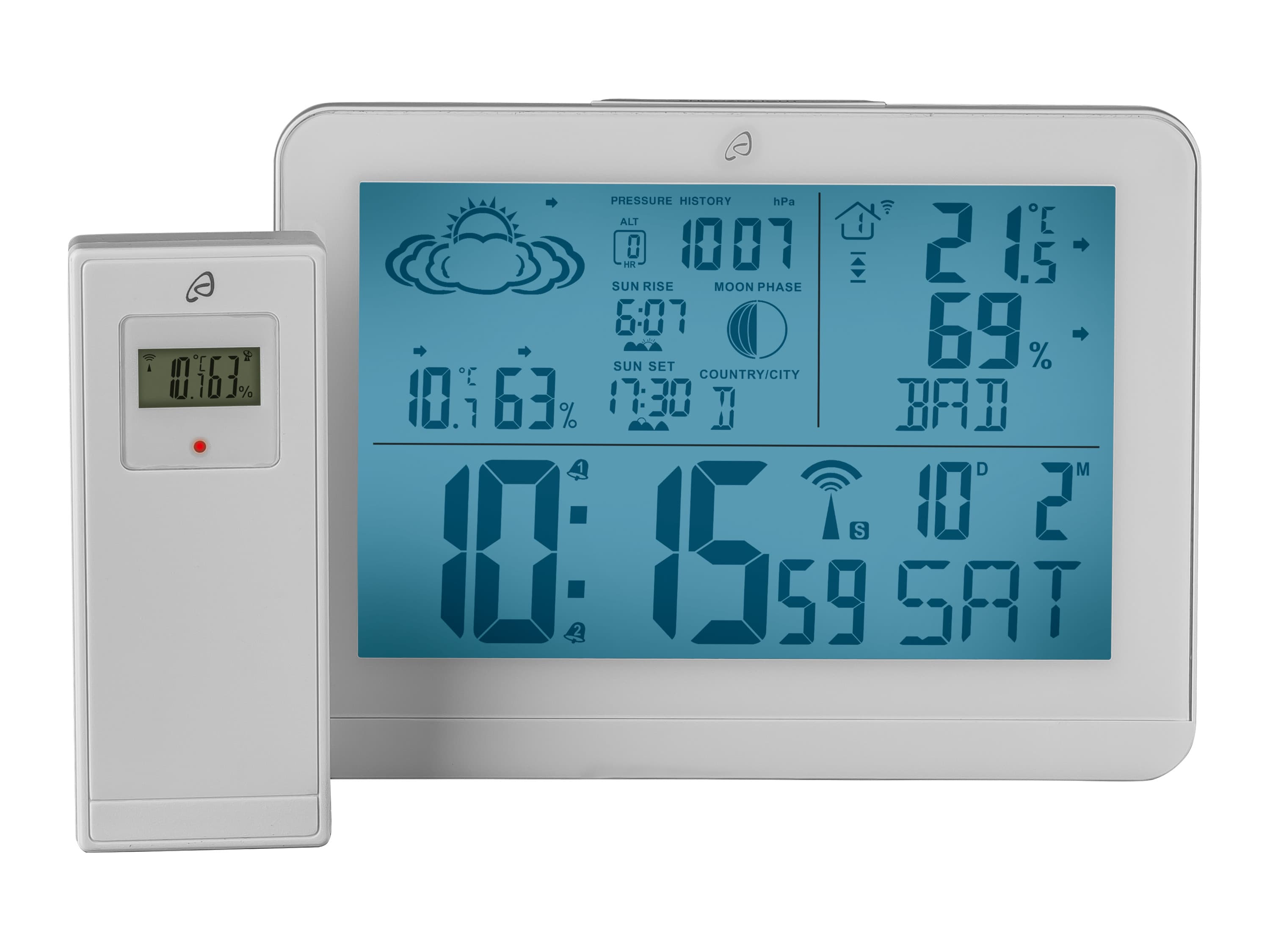 AURIOL® Meteostanica (biela) 1