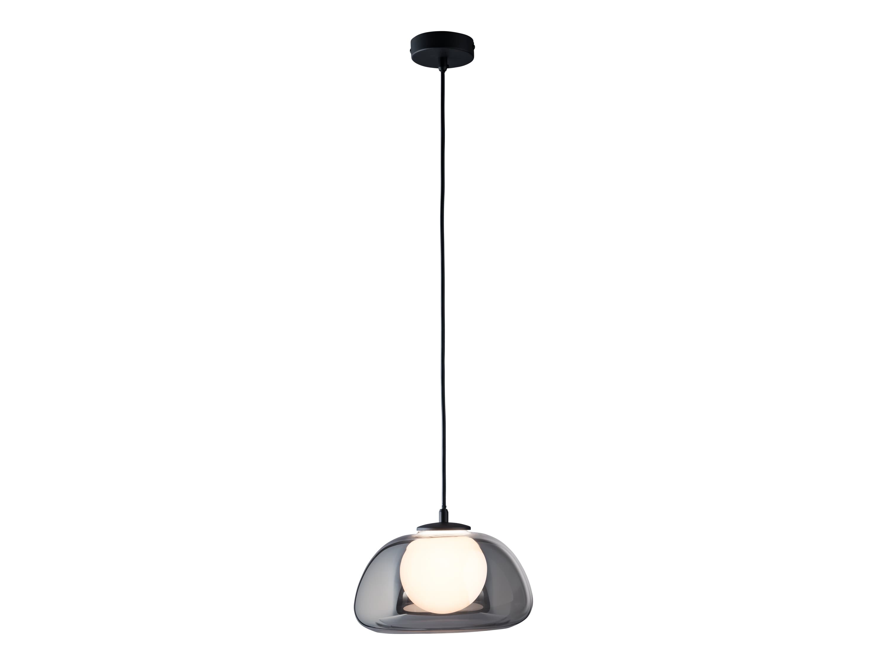 LIVARNO home Závesné LED svietidlo (sivé sklo)