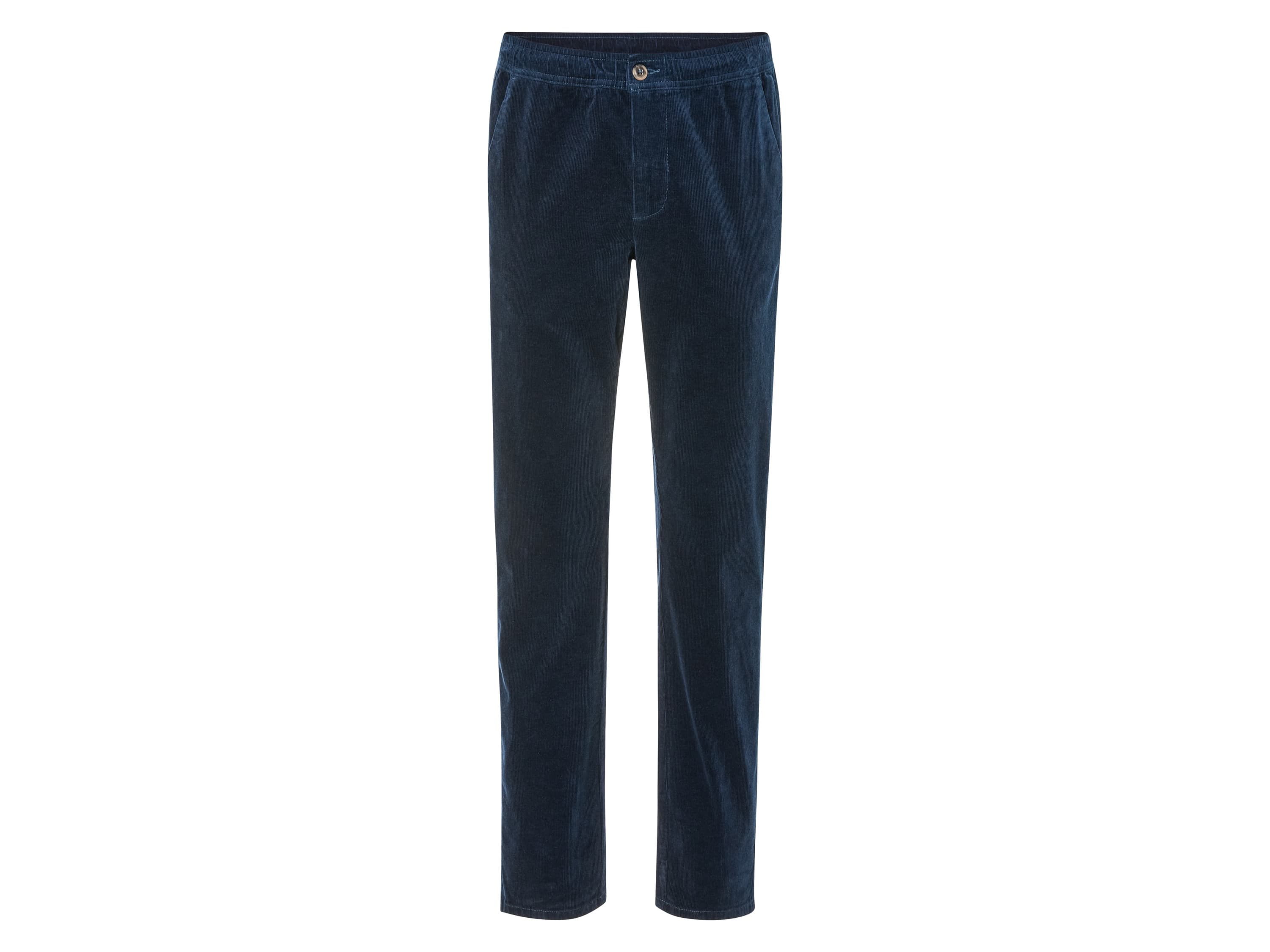 LIVERGY® Pánske menčestrové nohavice (XL (56/58), modrá)