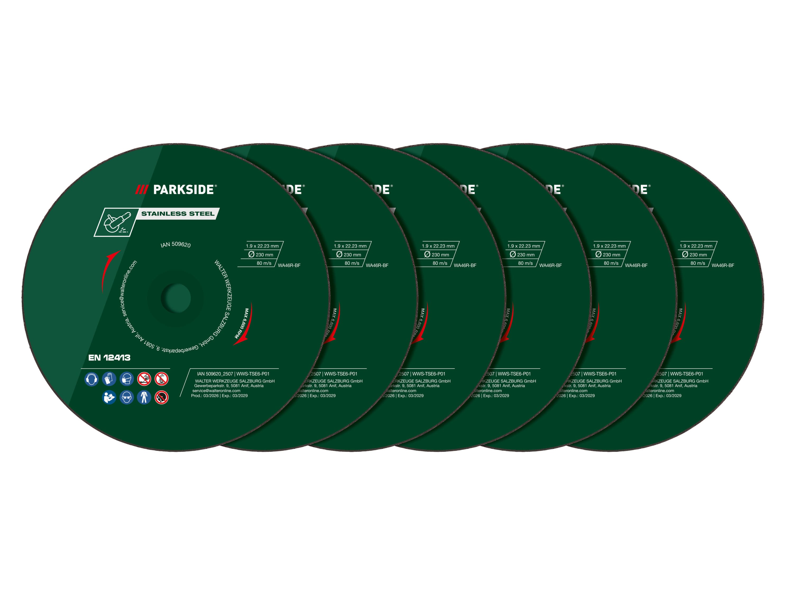 PARKSIDE® Súprava rezných kotúčov/Diamantový rezný kotúč (súprava rezných kotúčov, 6-dielna)