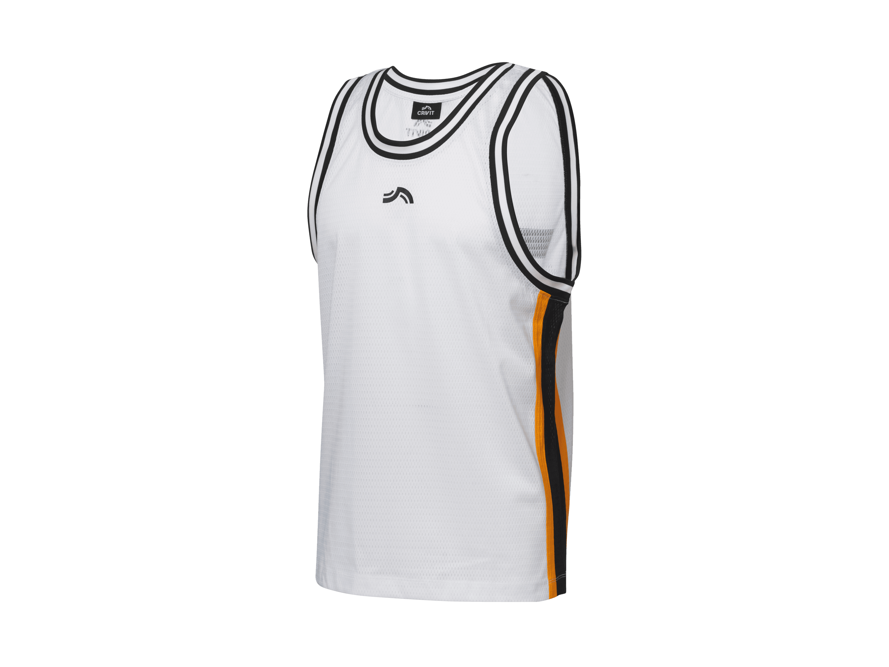 CRIVIT Pánsky funkčný basketbalový top (biela, L (52/54))