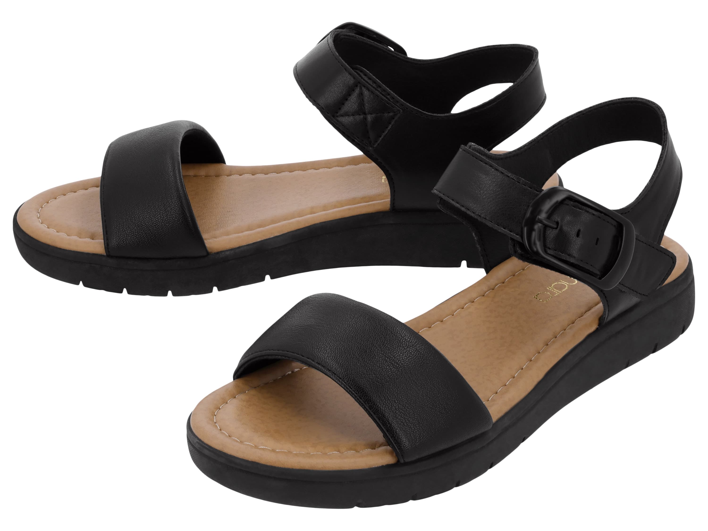 ESMARA® Dámske sandále (čierna, 41) 1